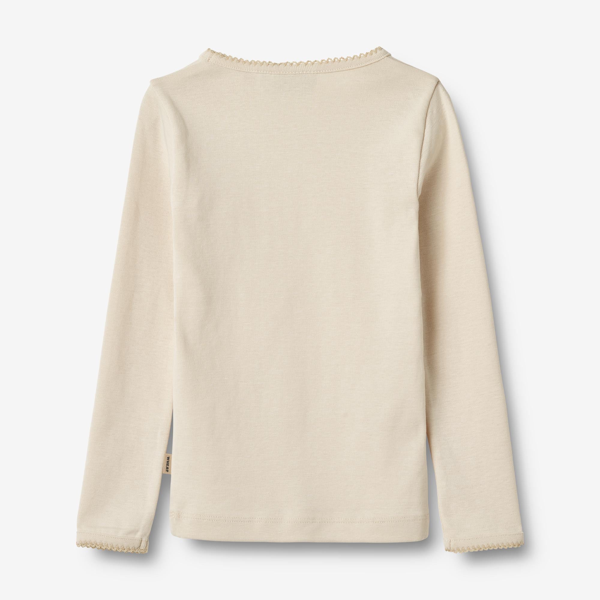 Langærmet T-shirt Belis - eggshell