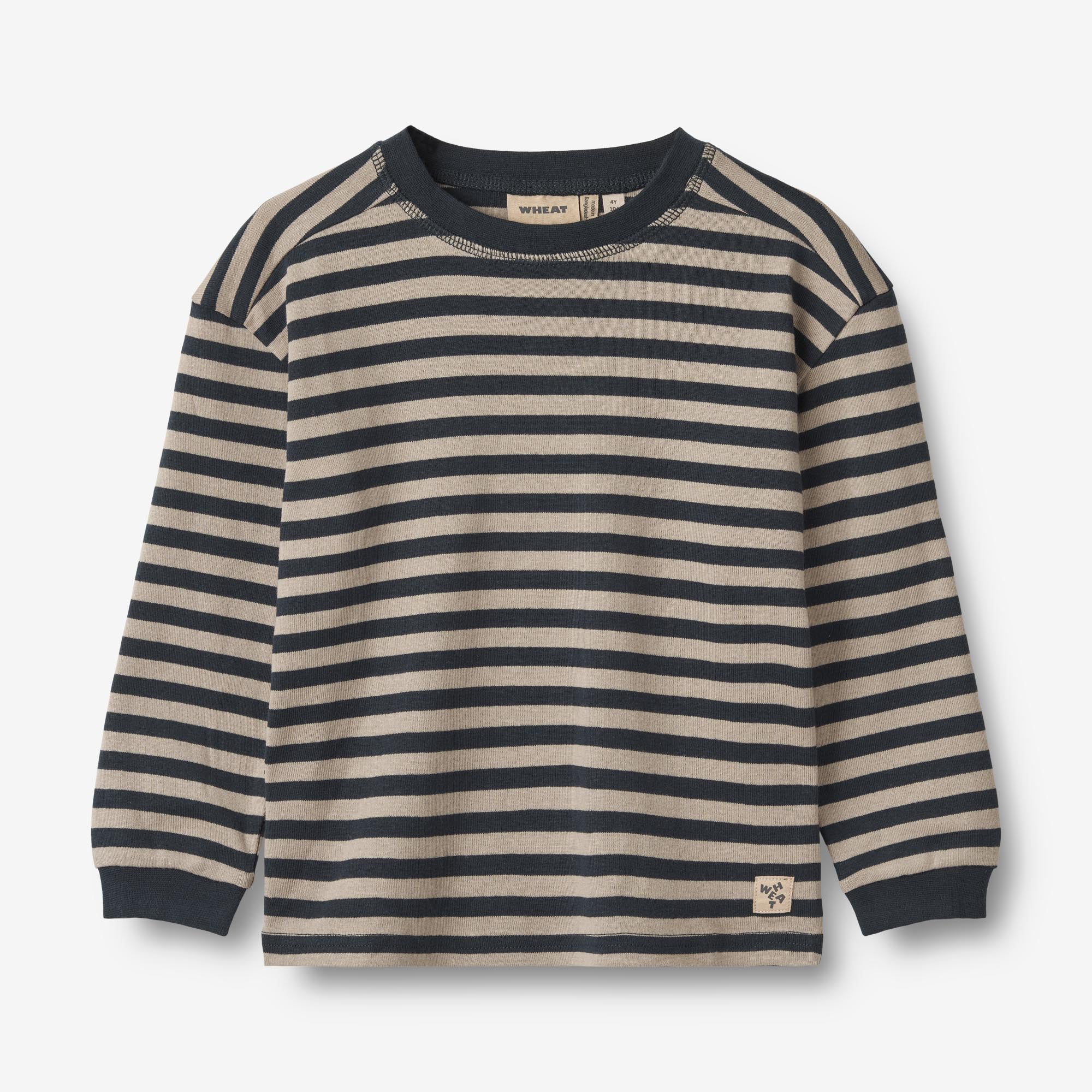 Wheat Main Langærmet T-shirt Frans Jersey Tops and T-Shirts 1433 navy stripe