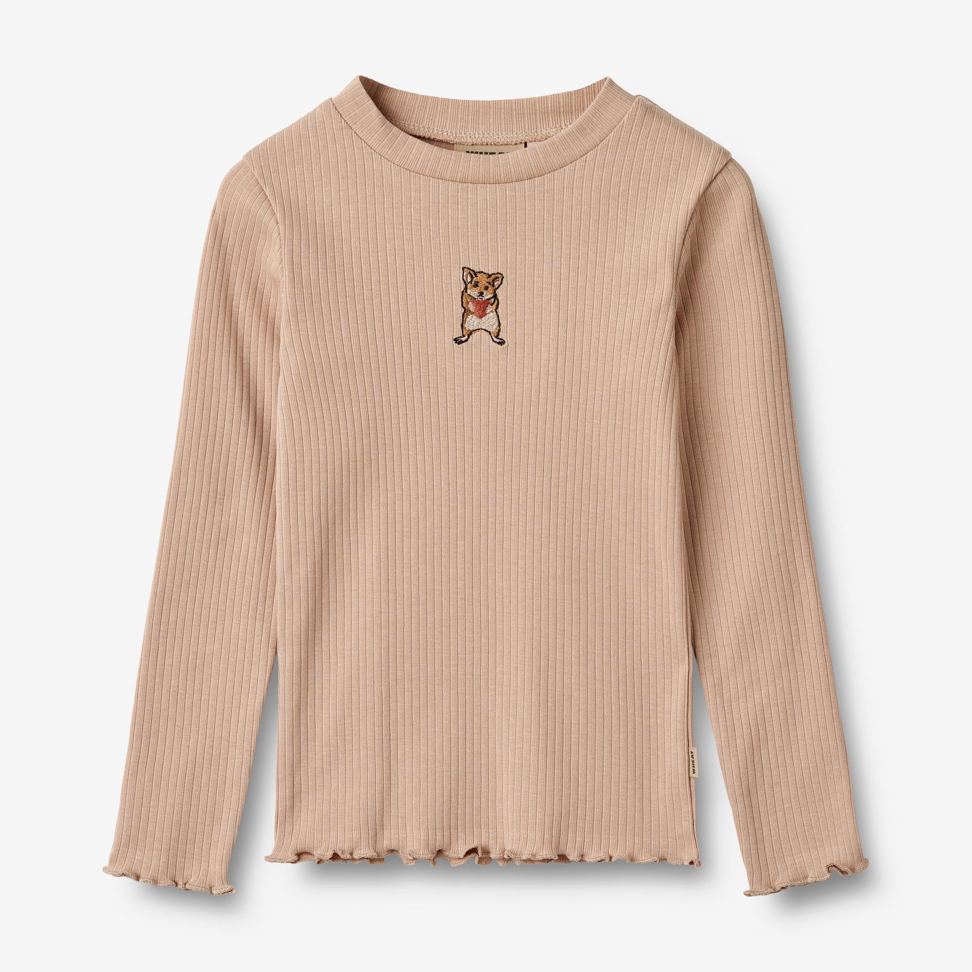 Wheat Main Langærmet T-shirt Louann Jersey Tops and T-Shirts 1157 moonlight rose