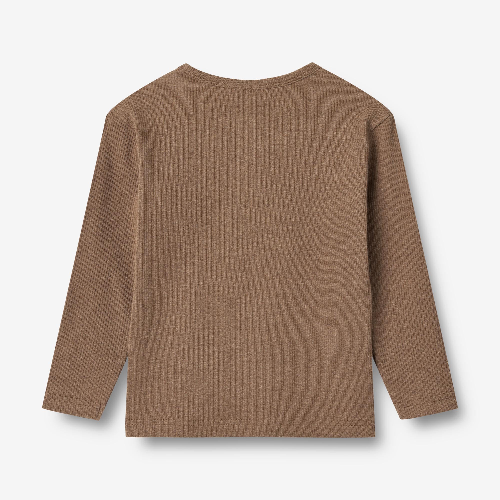 Langærmet T-shirt Morris - coffee melange