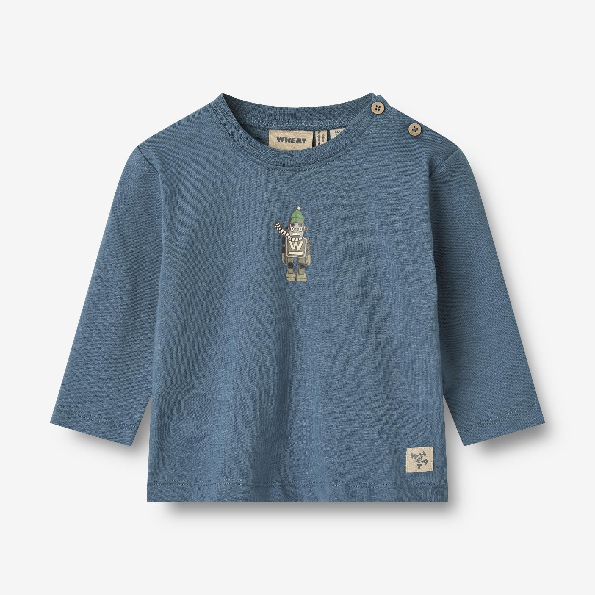 Wheat Main Langærmet T-shirt Ray | Baby Jersey Tops and T-Shirts 1174 bering sea