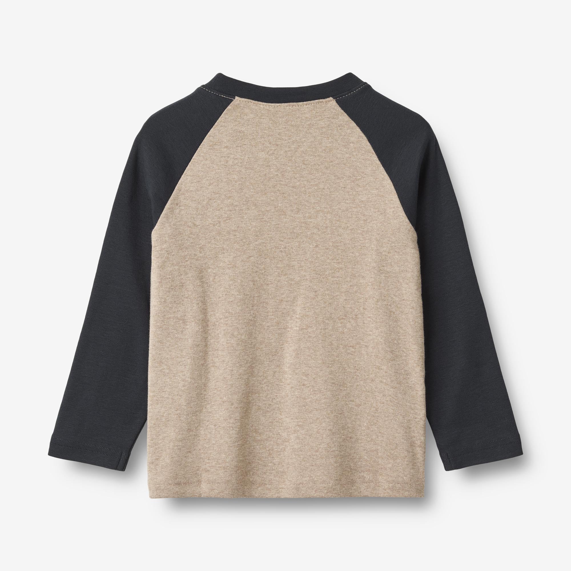 Langærmet T-shirt Rolf - gravel melange