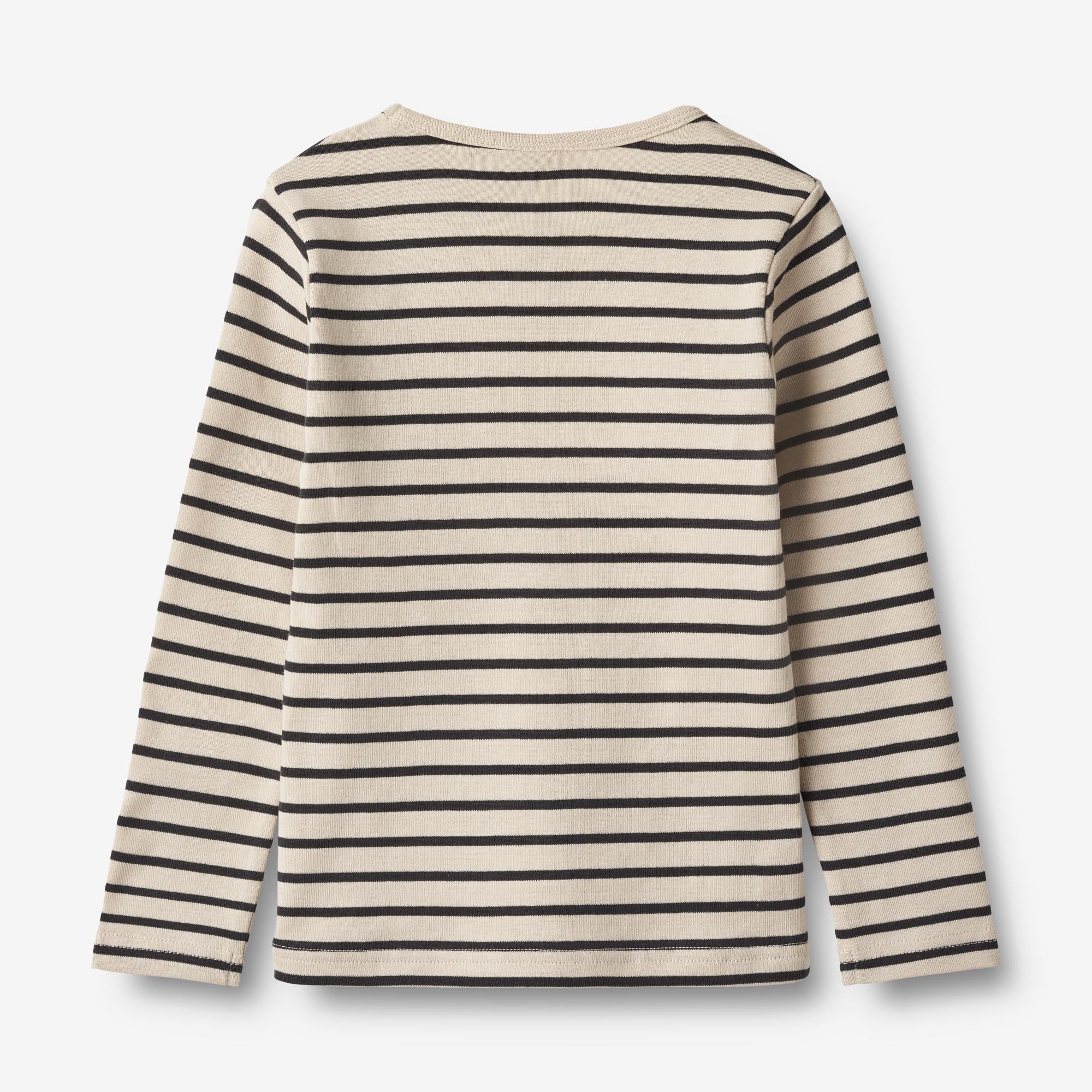 Langærmet T-shirt Stig - navy stripe