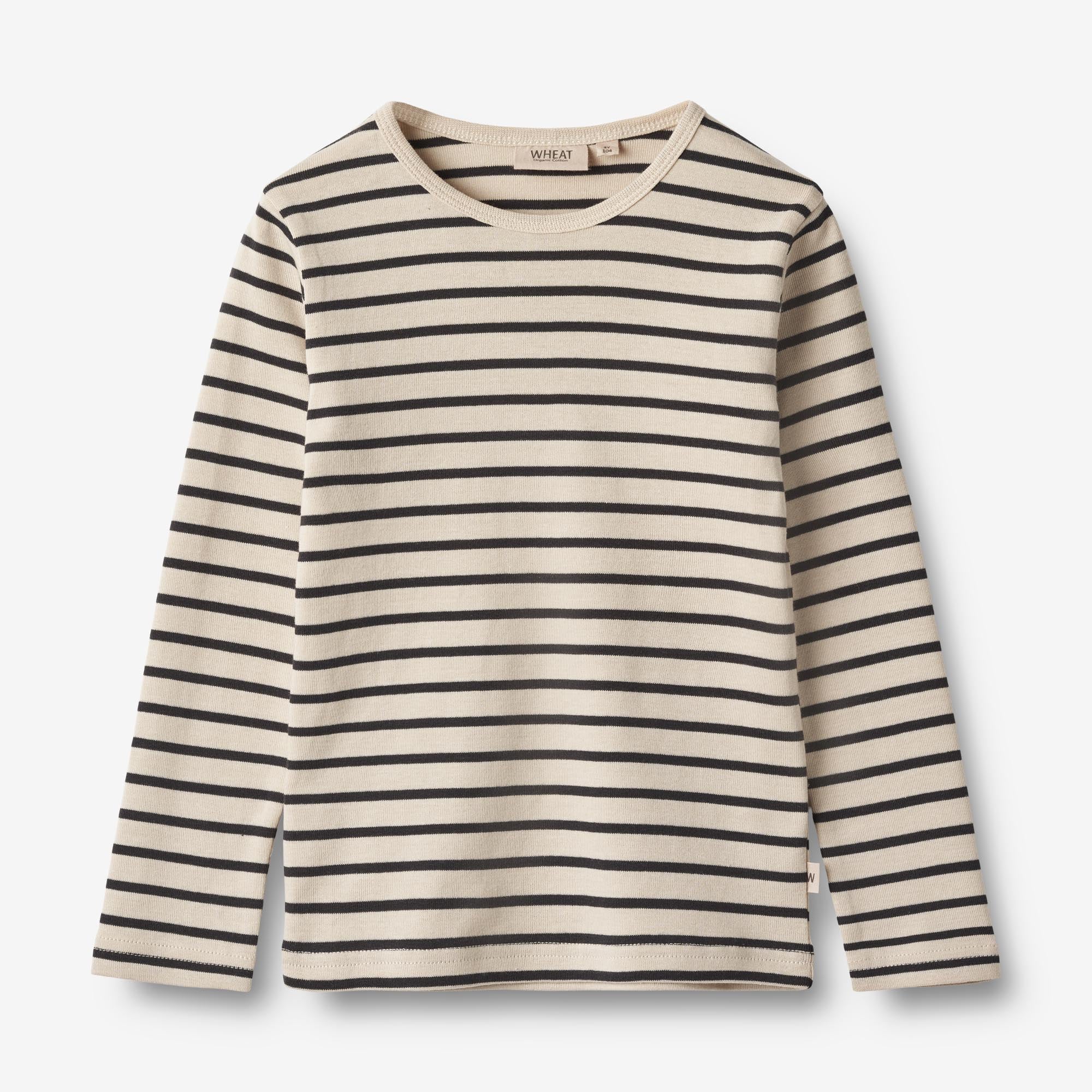 Wheat Main   Langærmet T-shirt Stig Jersey Tops and T-Shirts 1433 navy stripe
