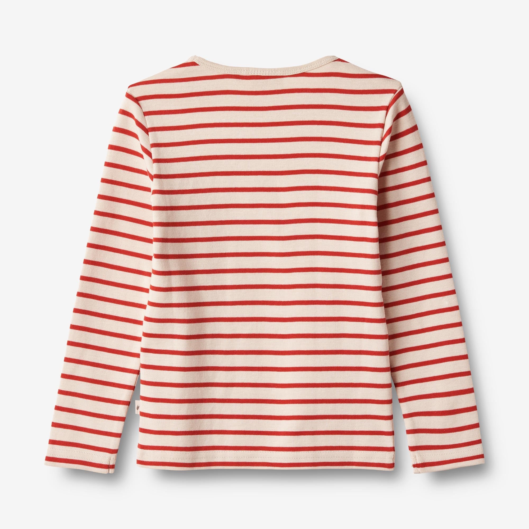 Langærmet T-shirt Stig - red stripe