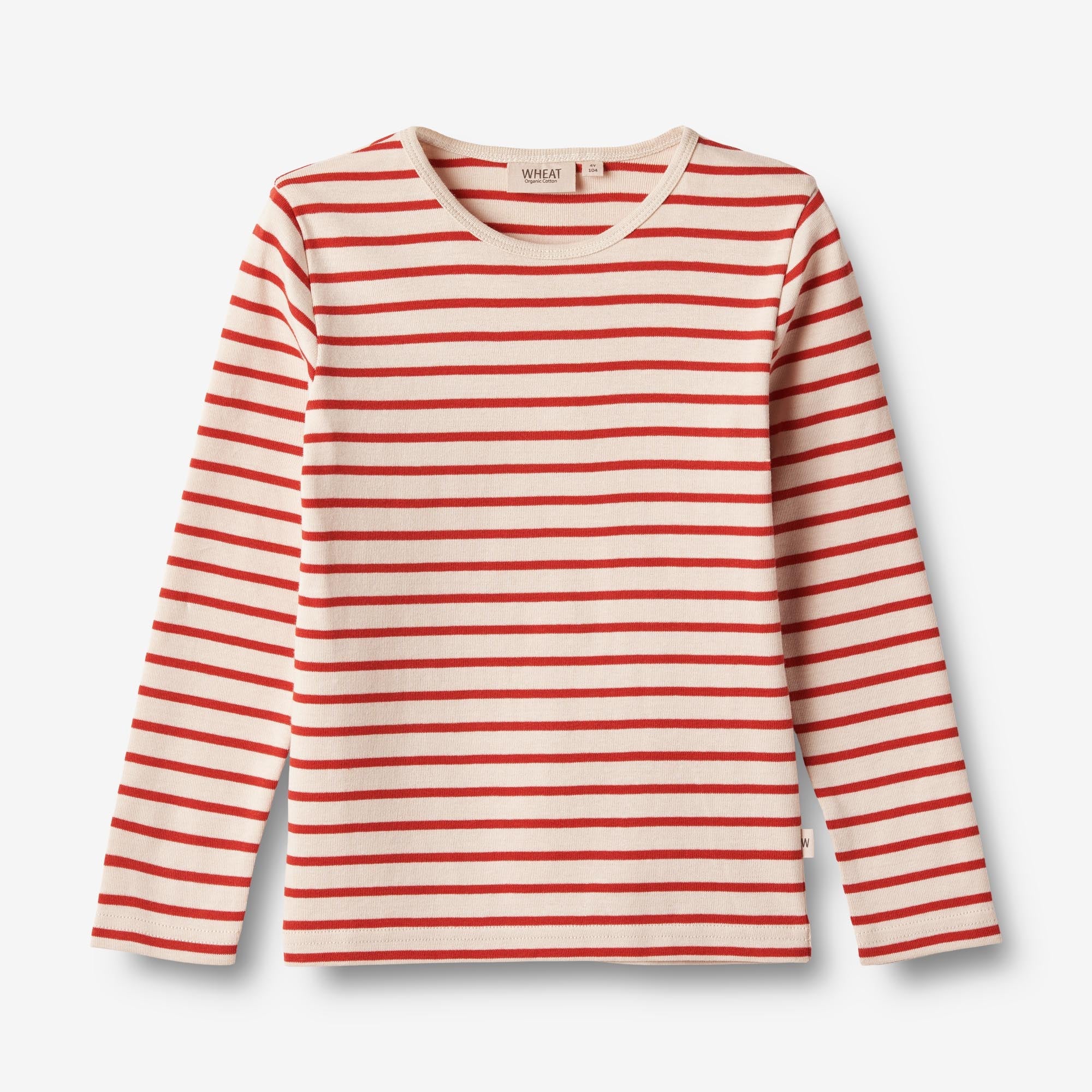 Wheat Main   Langærmet T-shirt Stig Jersey Tops and T-Shirts 2078 red stripe