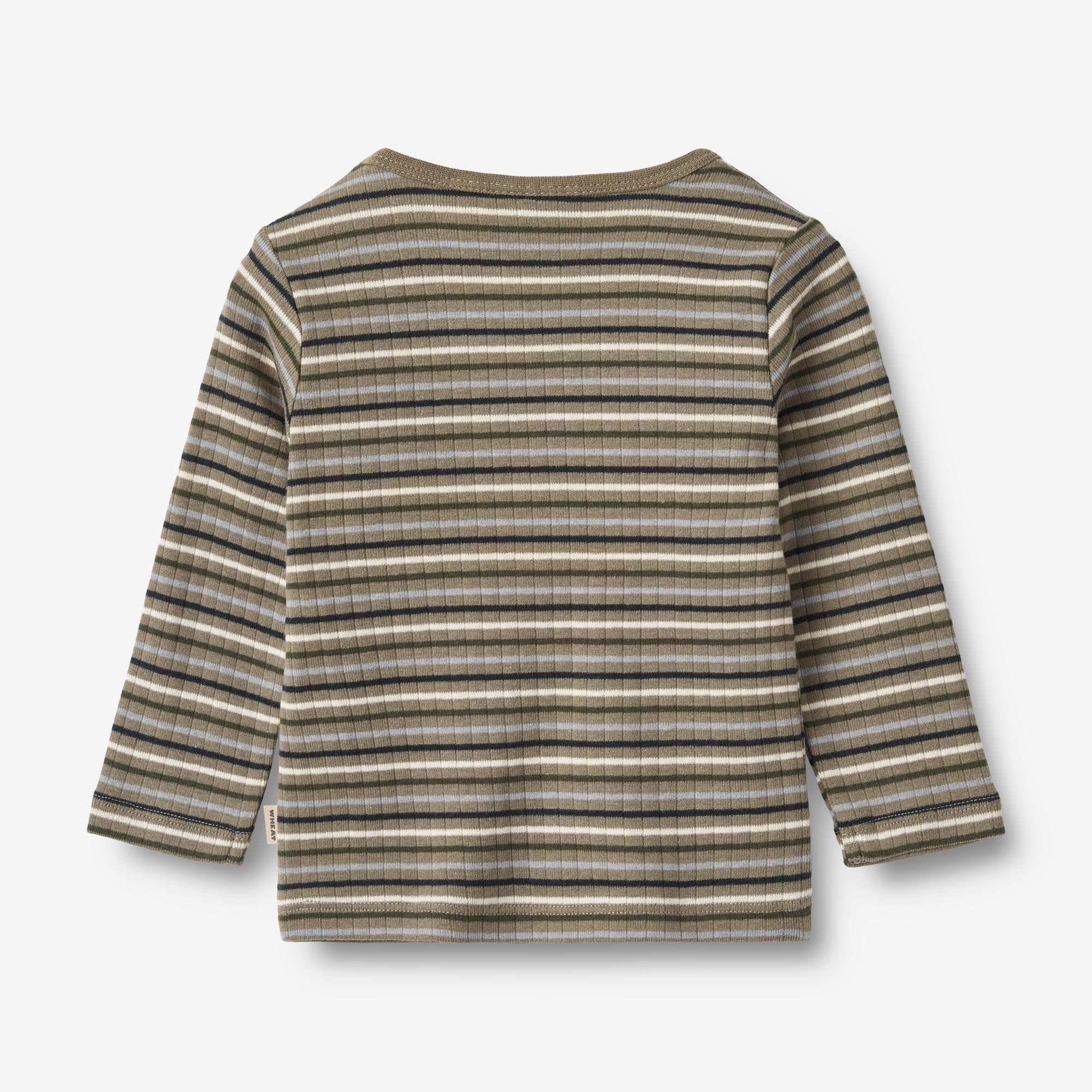 Langærmet T-shirt Stig | Baby - multi stripe