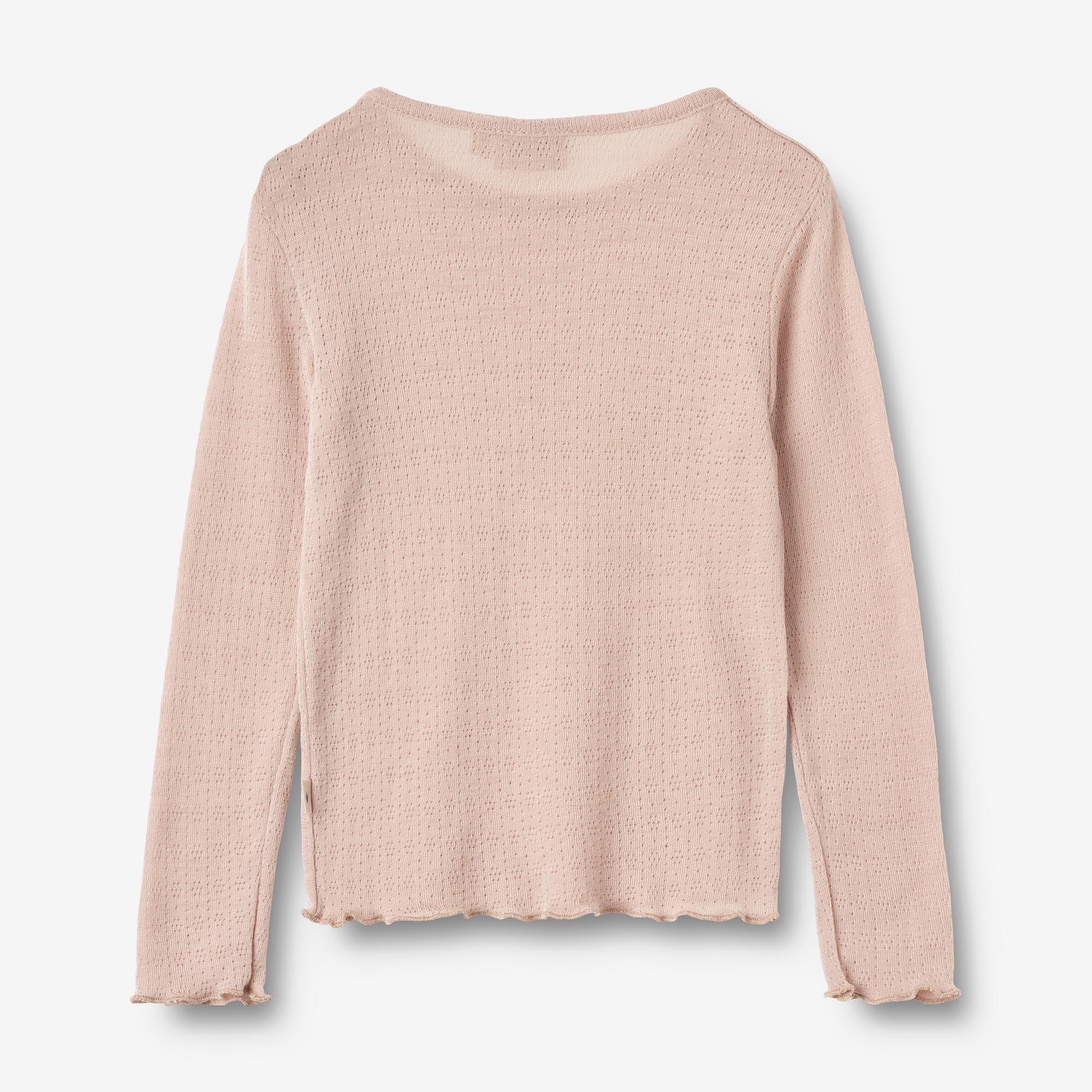 Langærmet Uld T-shirt Alli - pale lilac