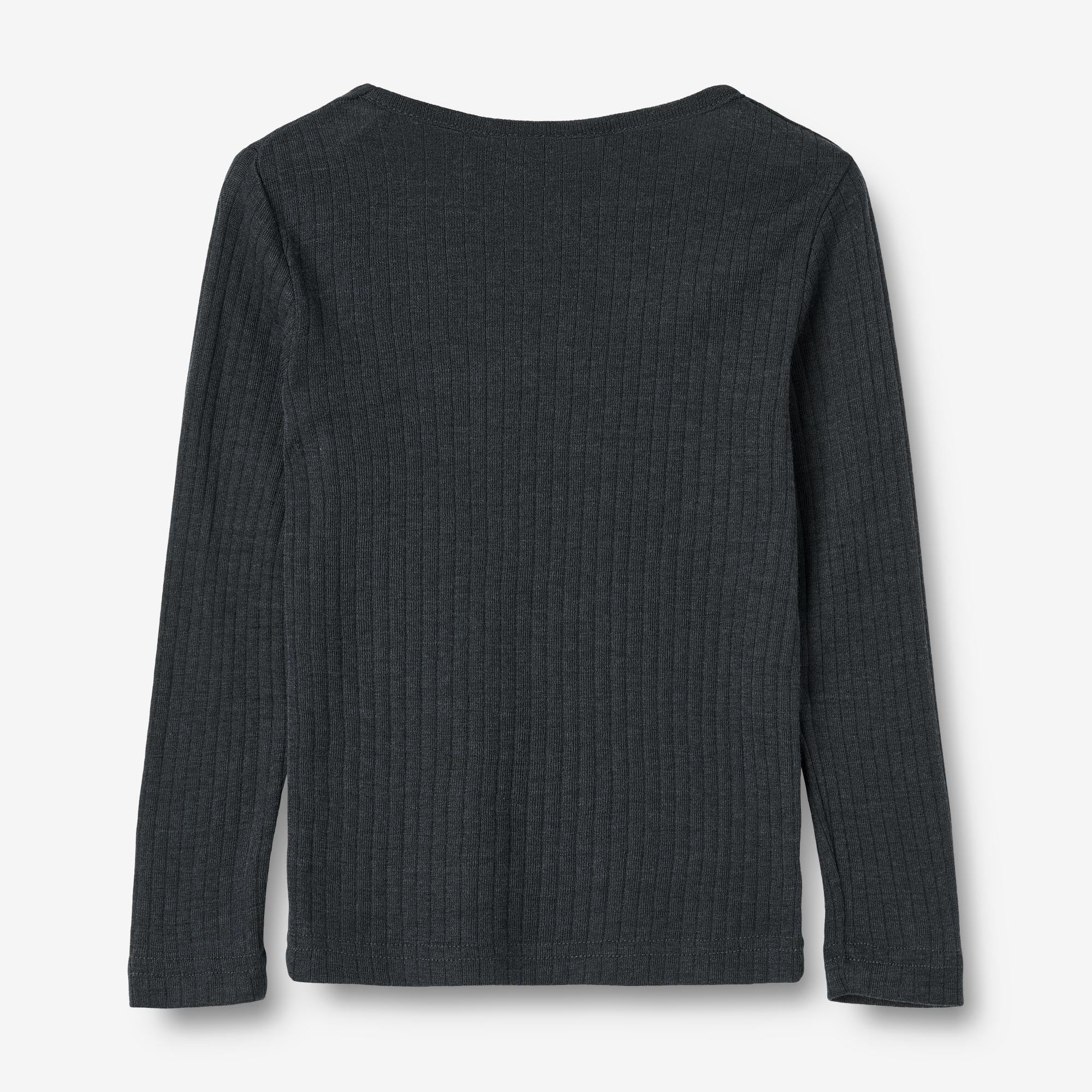 Langærmet Uld T-shirt Alfie - navy