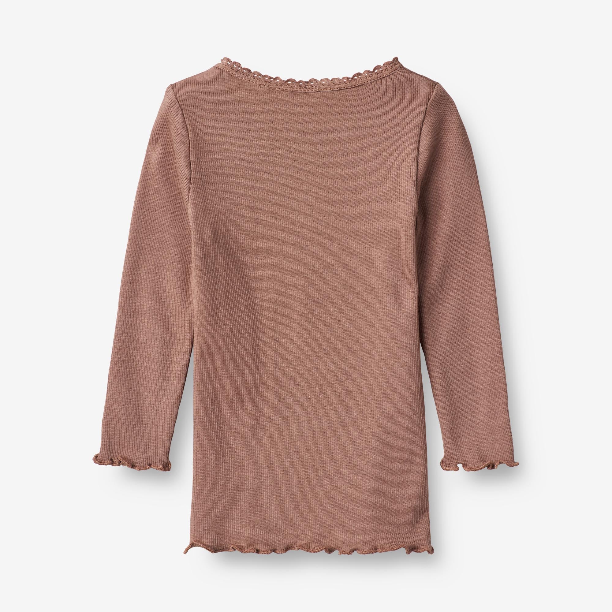 Langærmet Rib T-shirt Reese | Baby - rose dust
