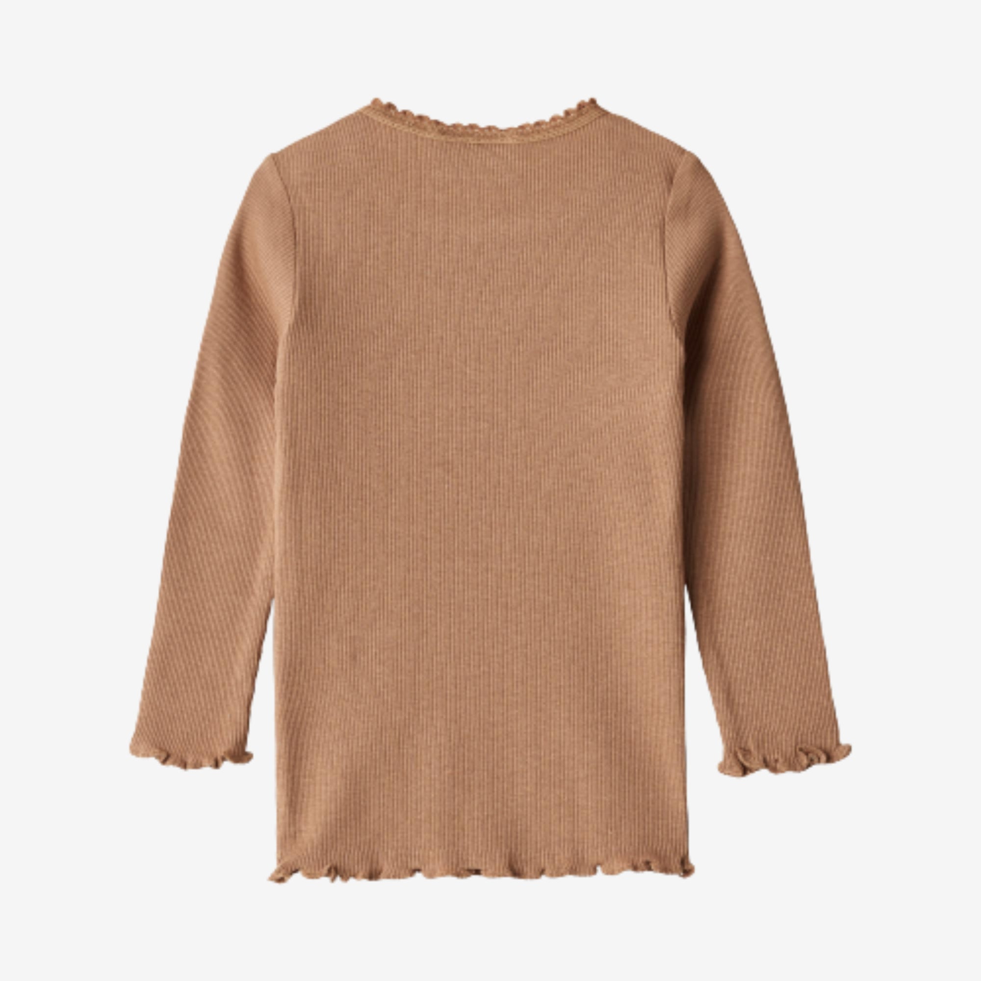 Langærmet Rib T-shirt Reese | Baby - berry dust