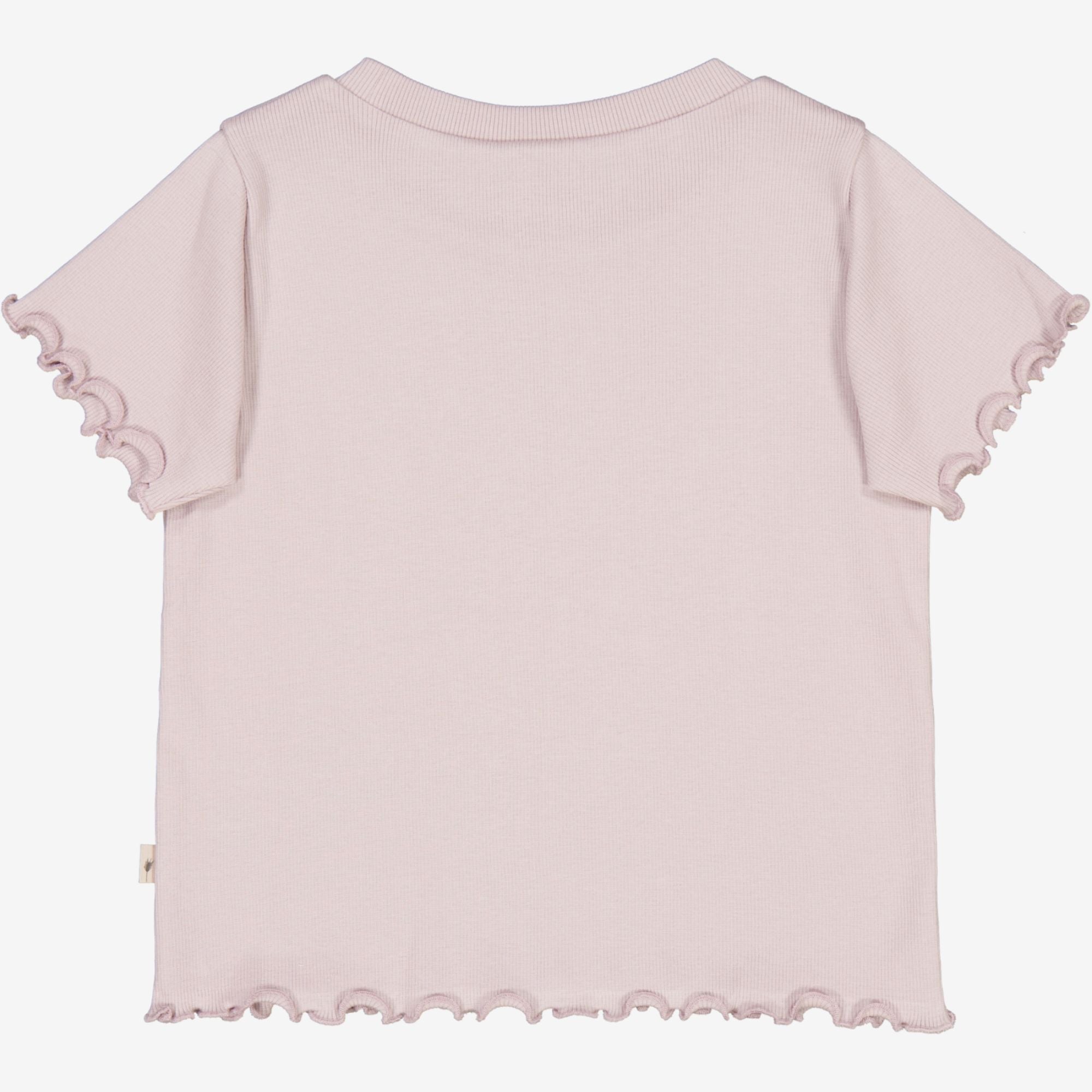 Rib T-shirt Irene - soft lilac