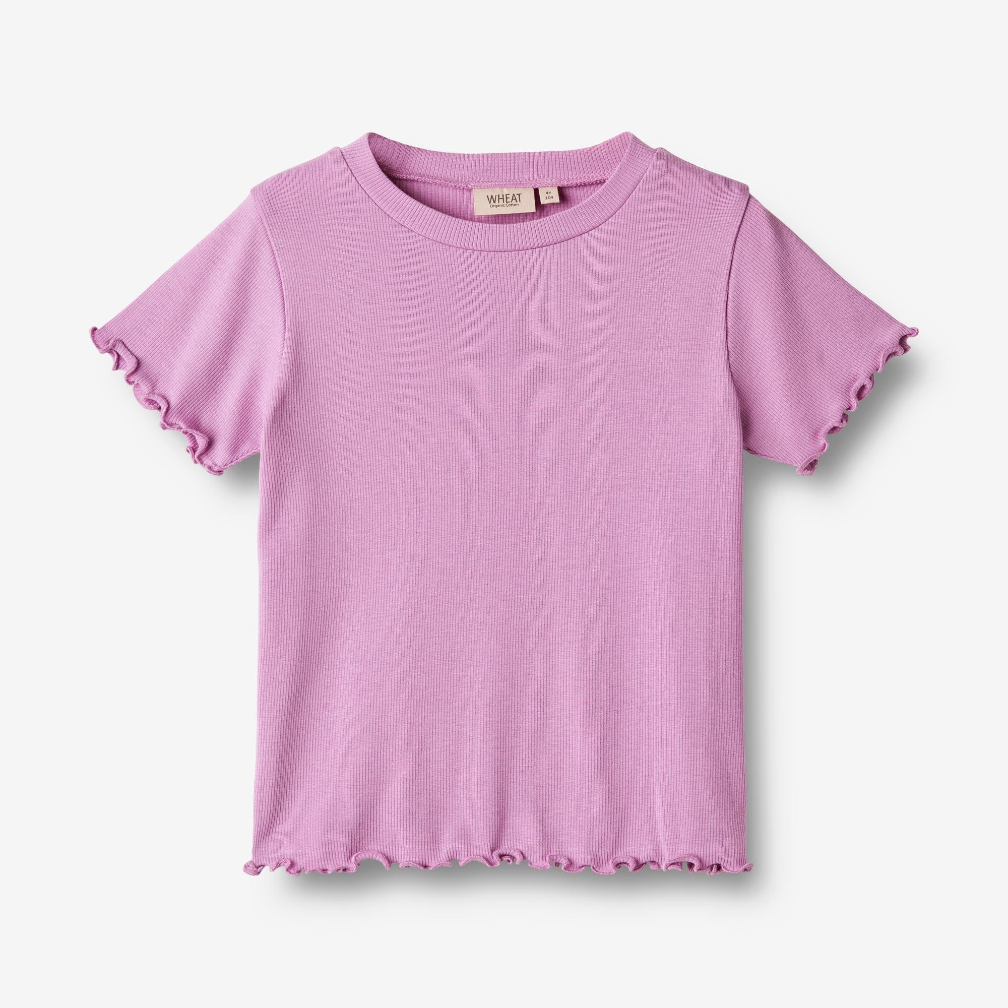 Wheat Main   Rib T-shirt Irene Jersey Tops and T-Shirts 4500 iris