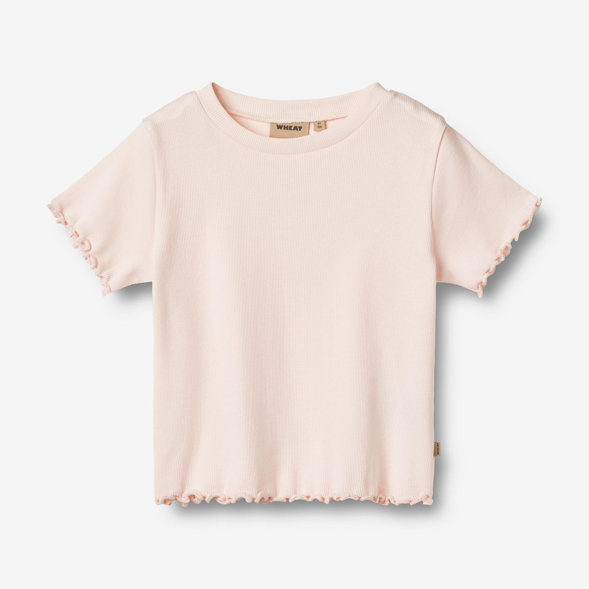 Wheat Main Rib T-shirt Irene Jersey Tops and T-Shirts 2596 soft rose 