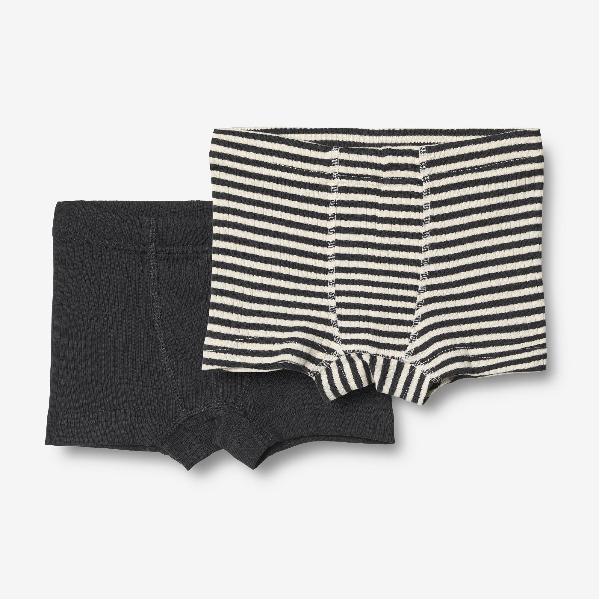 Sæt af 2 Boxershorts Louis - navy rib stripe