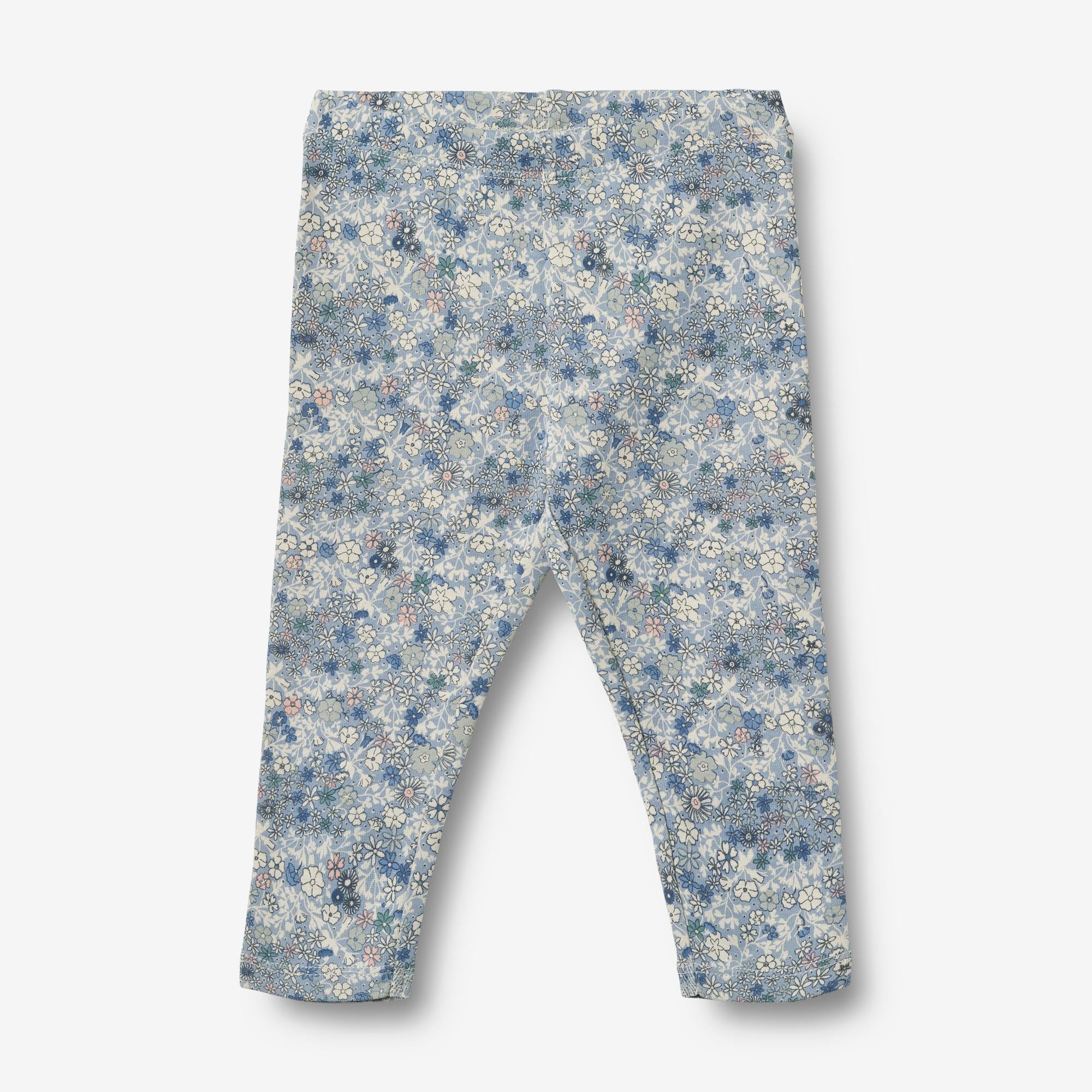 Sæt af 2 Jersey Leggings Jules - blue summer flowers
