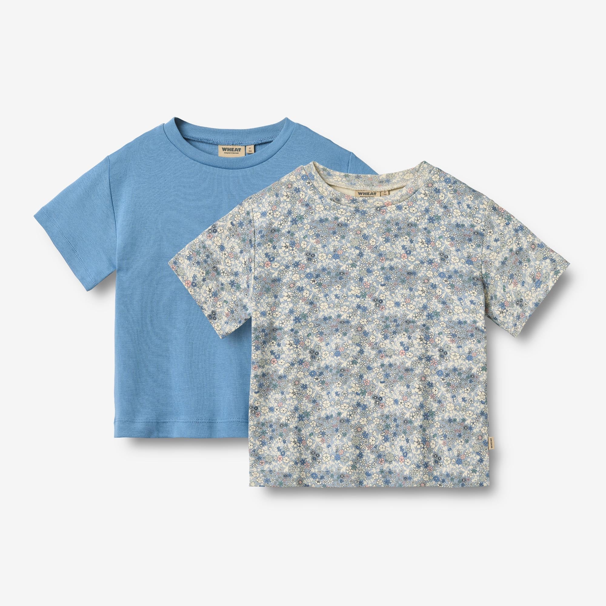 Wheat Main Sæt af 2 Kortærmet T-shirts Ella Jersey Tops and T-Shirts 9105 summer flowers