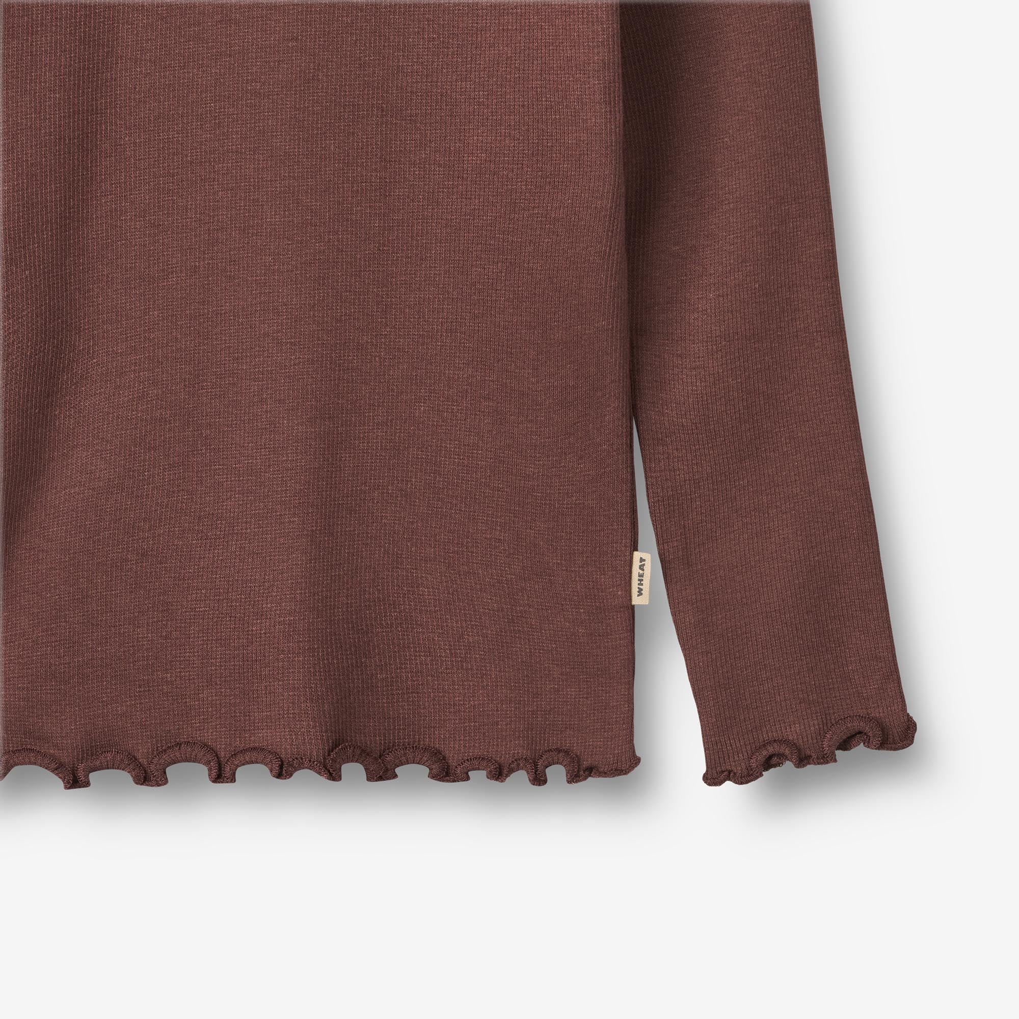 2-pak Langærmet Rib T-shirts Reese - rose frost eggplant