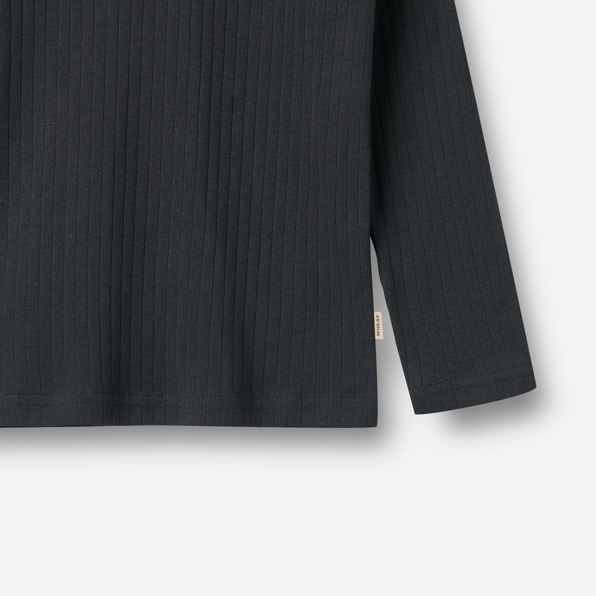 Sæt af 2 Langærmet Rib T-shirts Stig - navy rib stripe