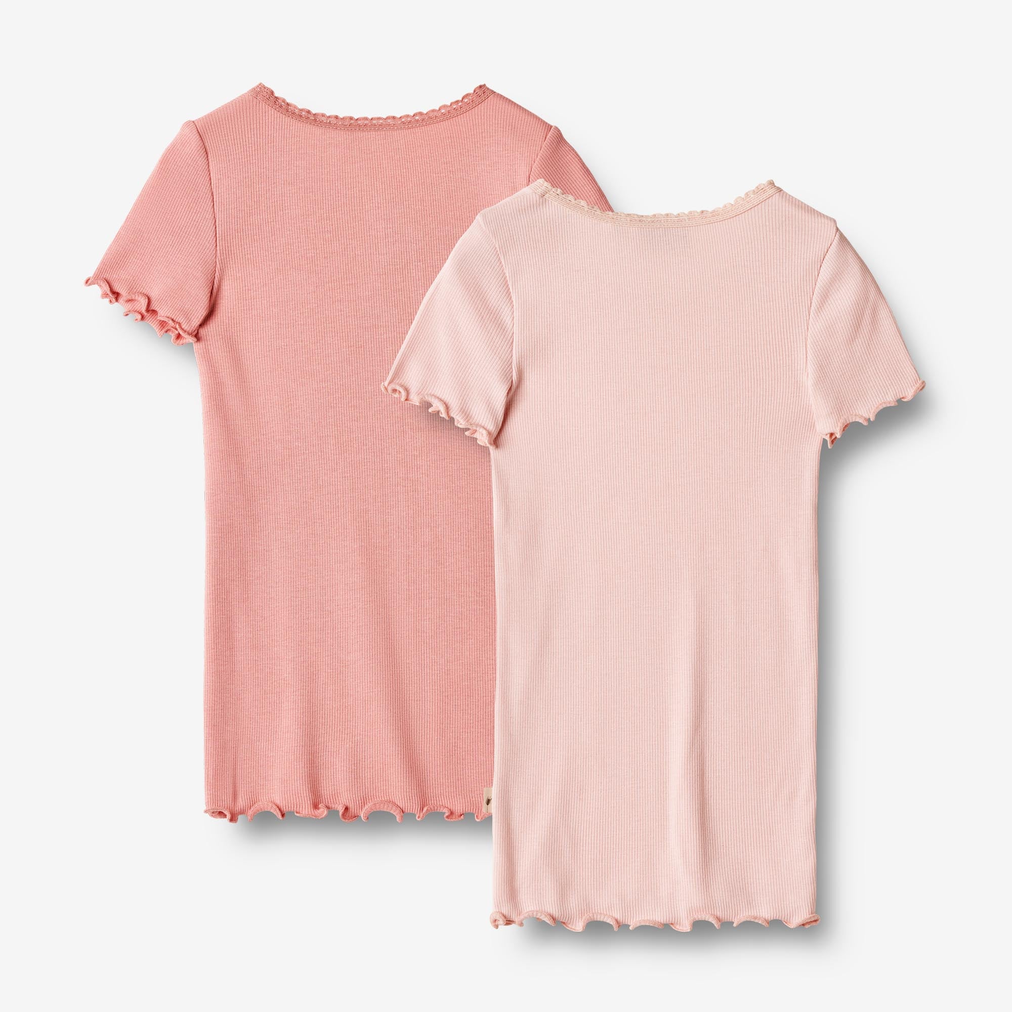 Sæt af 2 Rib T-shirts Katie - rosette ballet