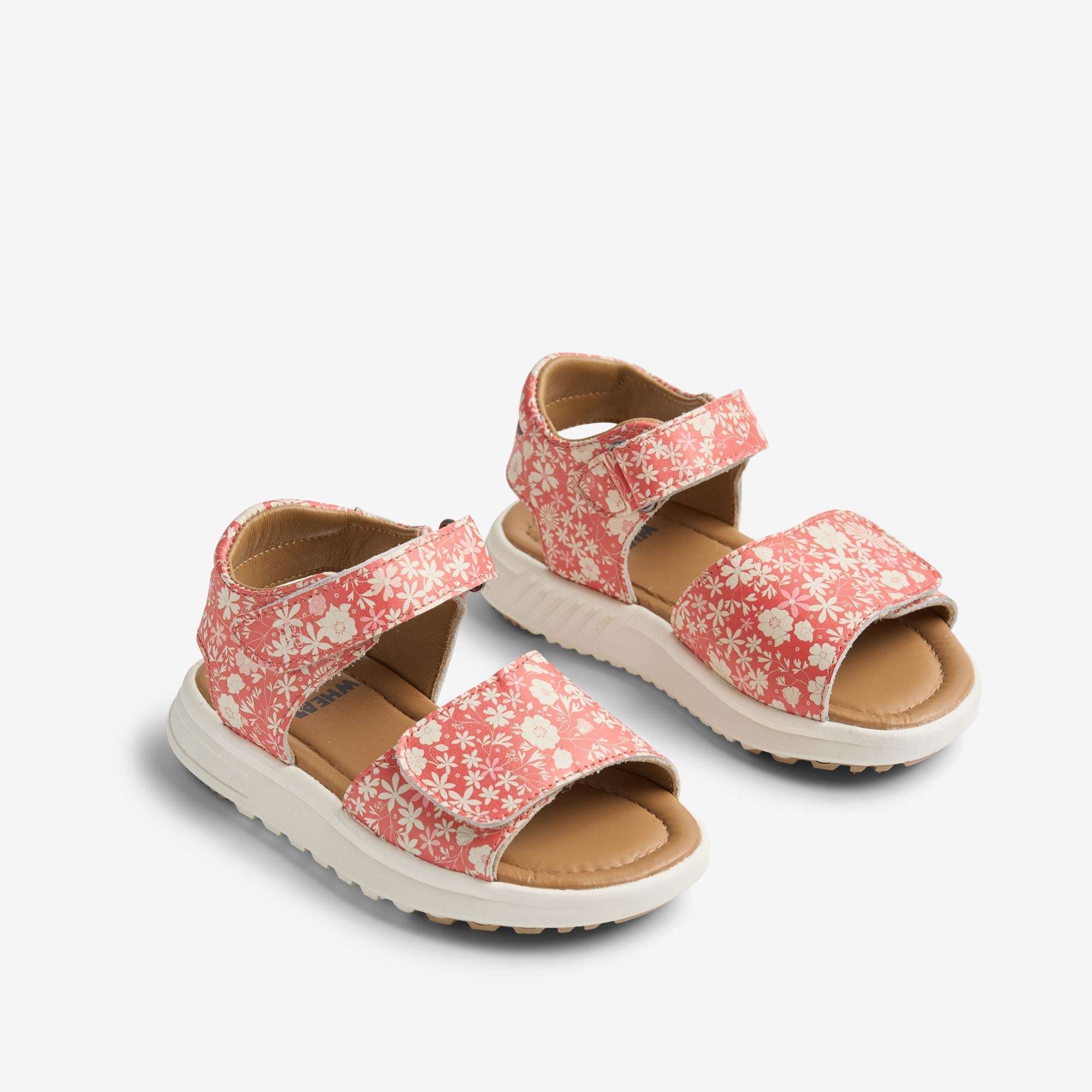 Sandal Mille - coral flowers