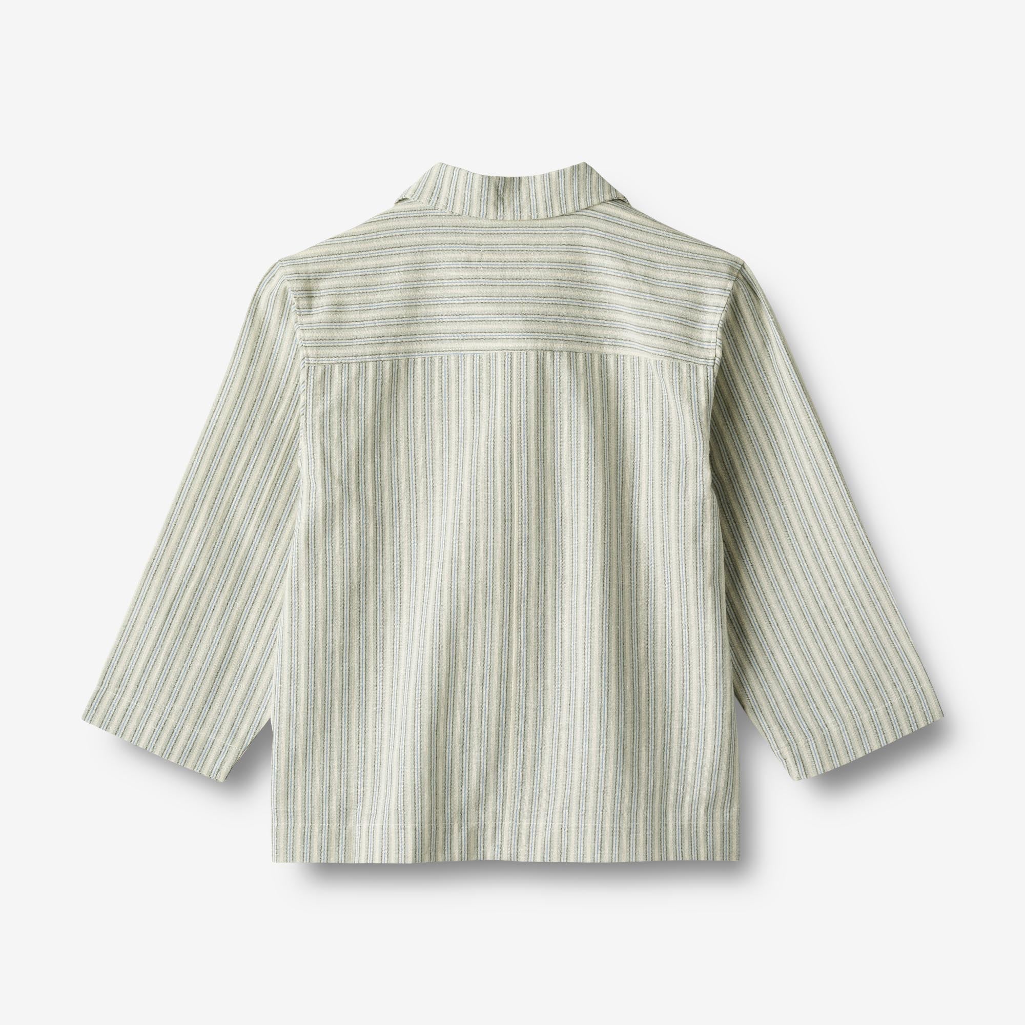 Skjortejakke Ghita - aquablue stripe