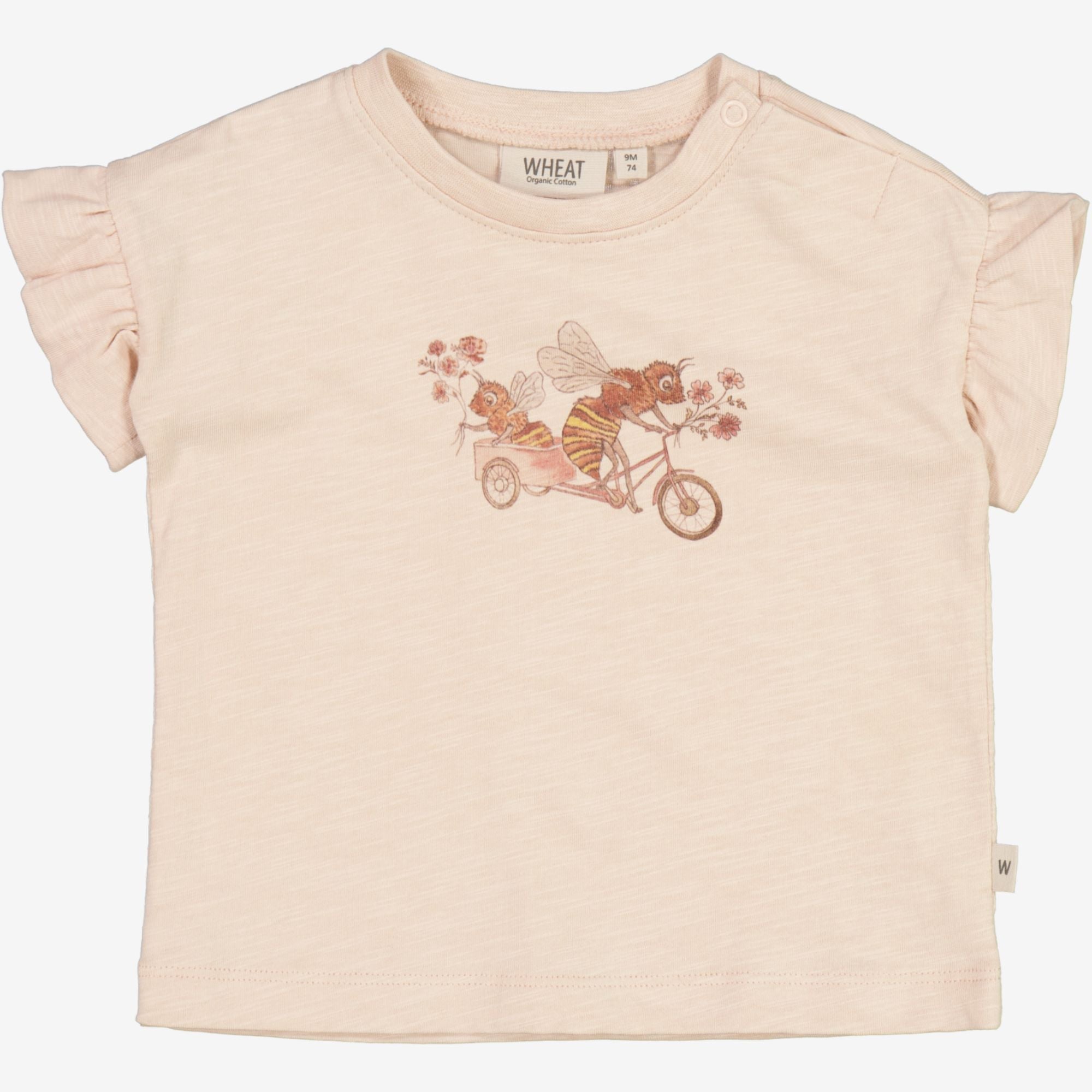Wheat Main T-Shirt Bier på Cykel | Baby Jersey Tops and T-Shirts 2032 rose dust