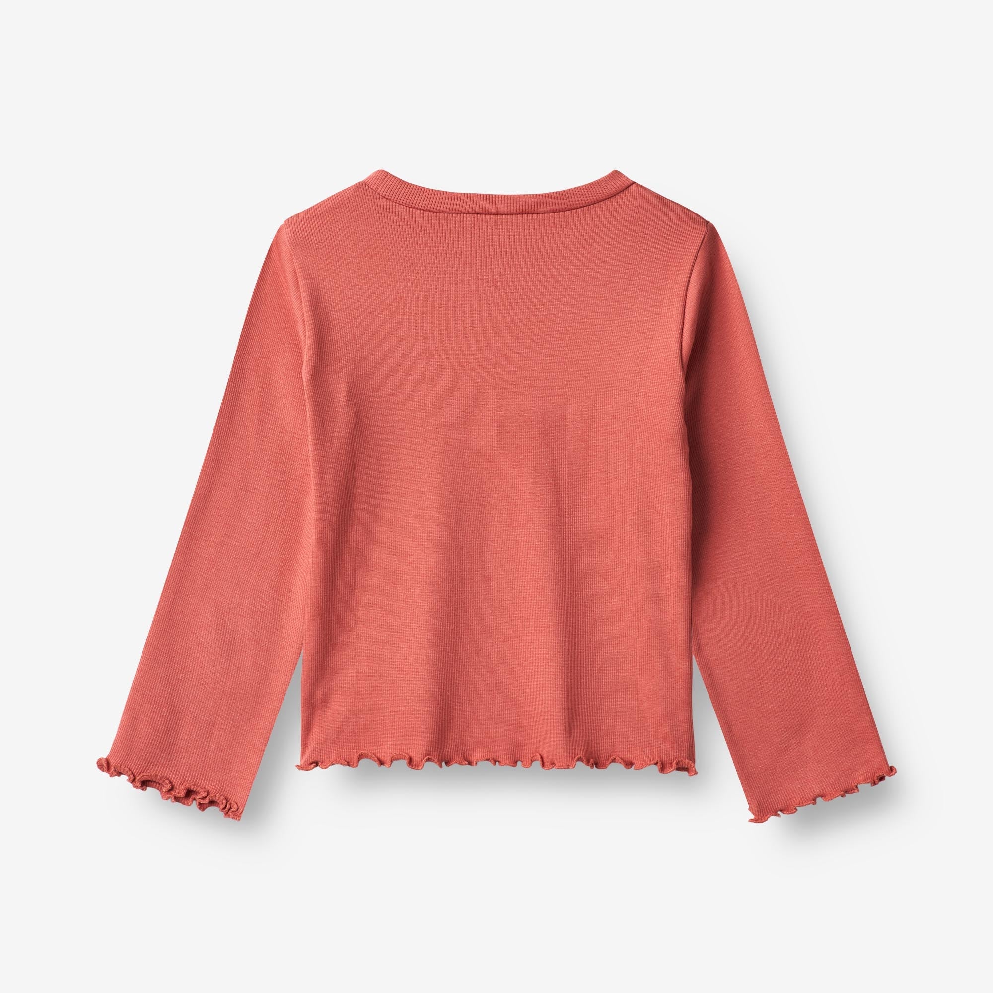 Langærmet Rib T-shirt Else - faded rose