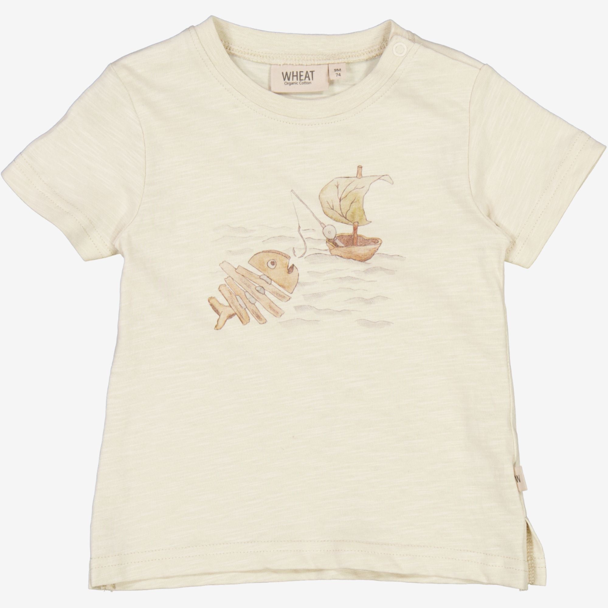 Wheat Main  T-Shirt Fiskeri | Baby Jersey Tops and T-Shirts 3356 chalk
