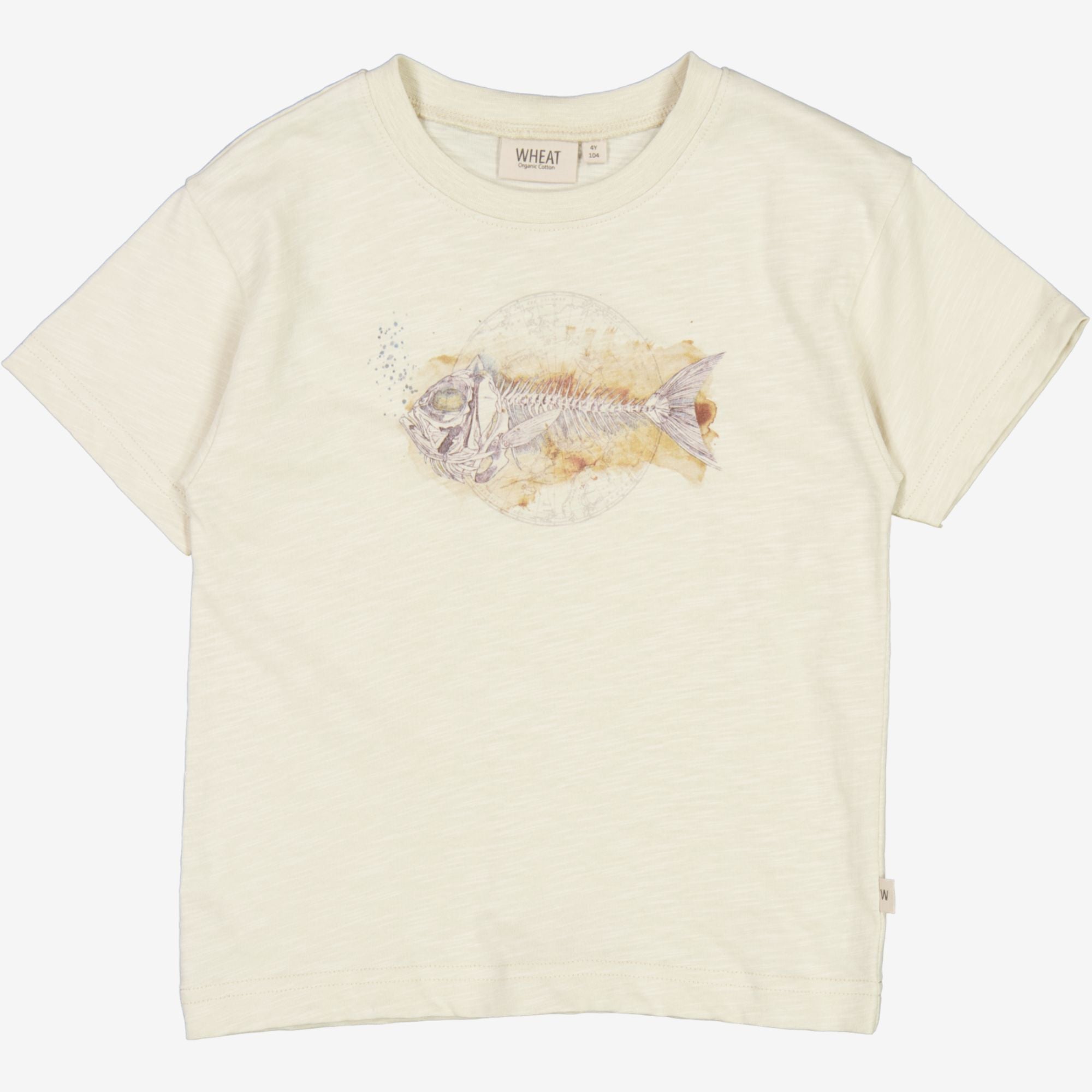 Wheat Main  T-Shirt Fiskeskelet Jersey Tops and T-Shirts 3356 chalk
