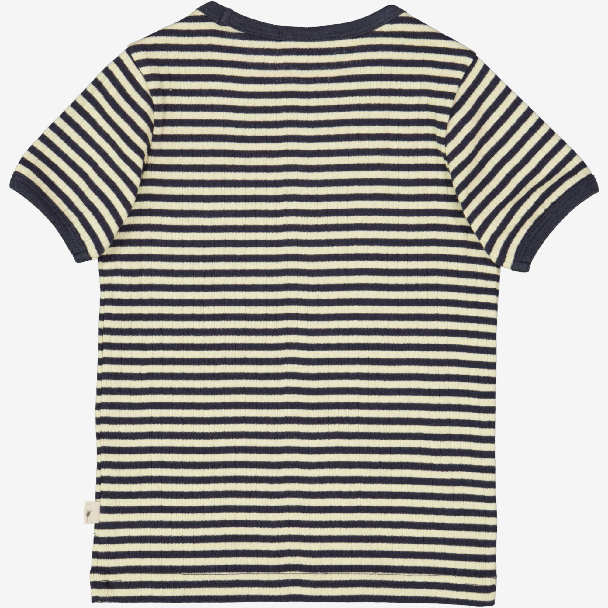 T-Shirt Krabbe på Surfbræt - midnight stripe