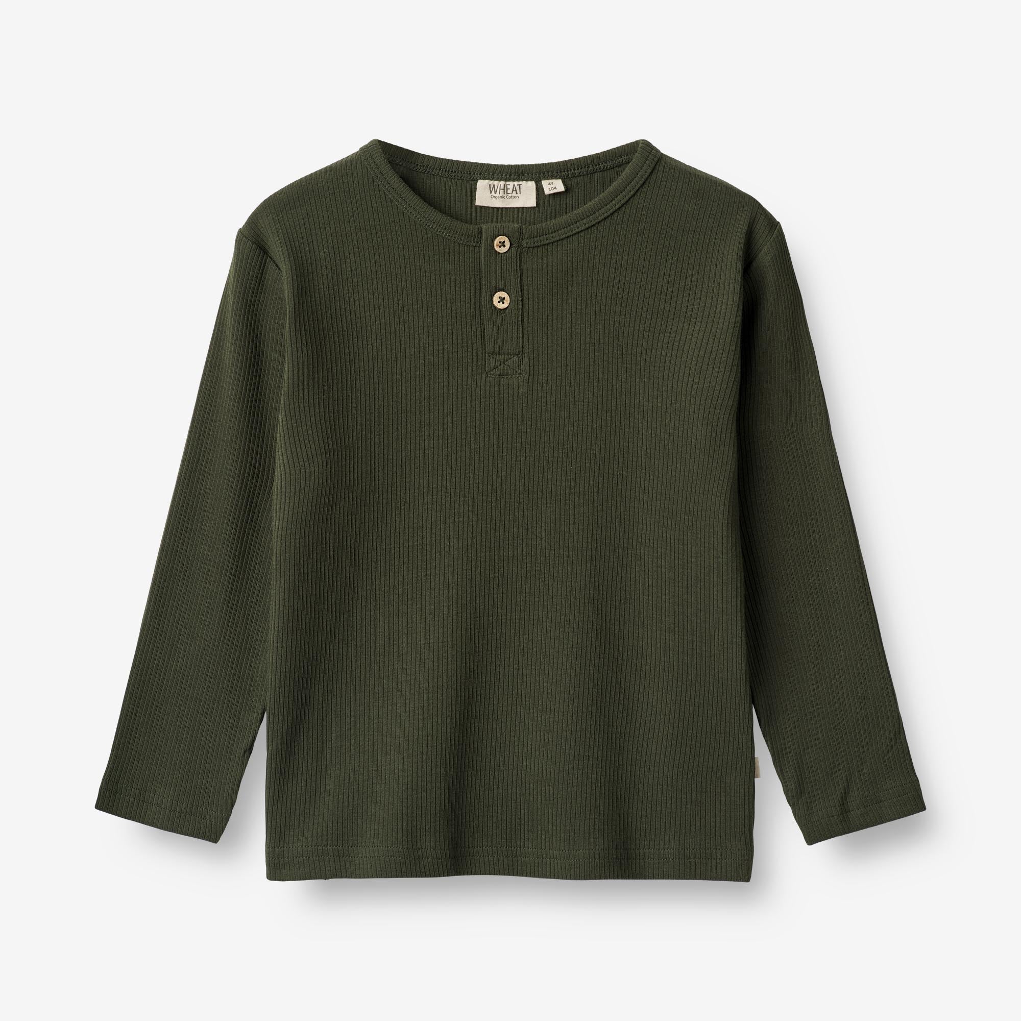 Wheat Main  Langærmet T-shirt Morris Jersey Tops and T-Shirts 4097 deep forest