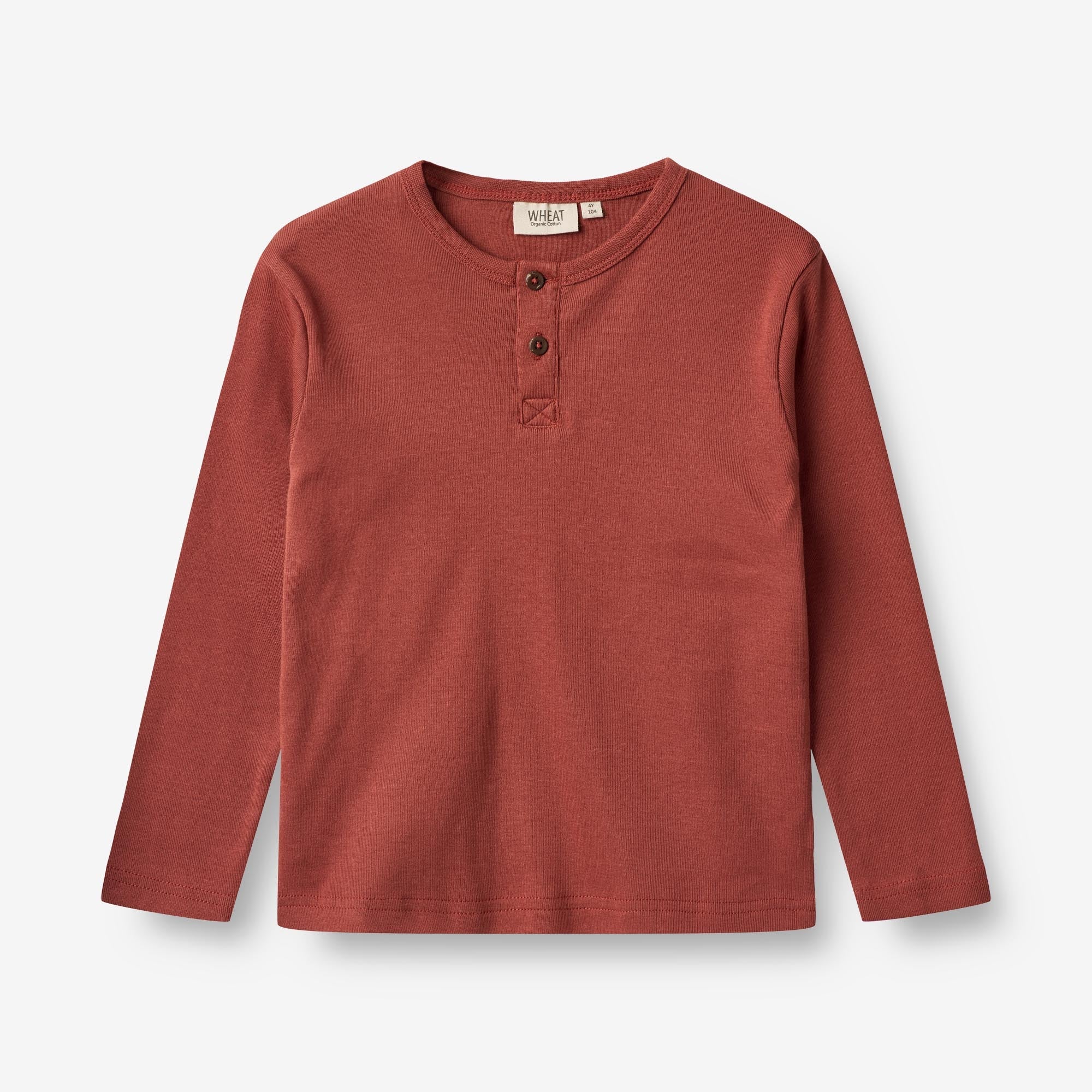 Wheat Main  Langærmet T-shirt Morris Jersey Tops and T-Shirts 2072 red