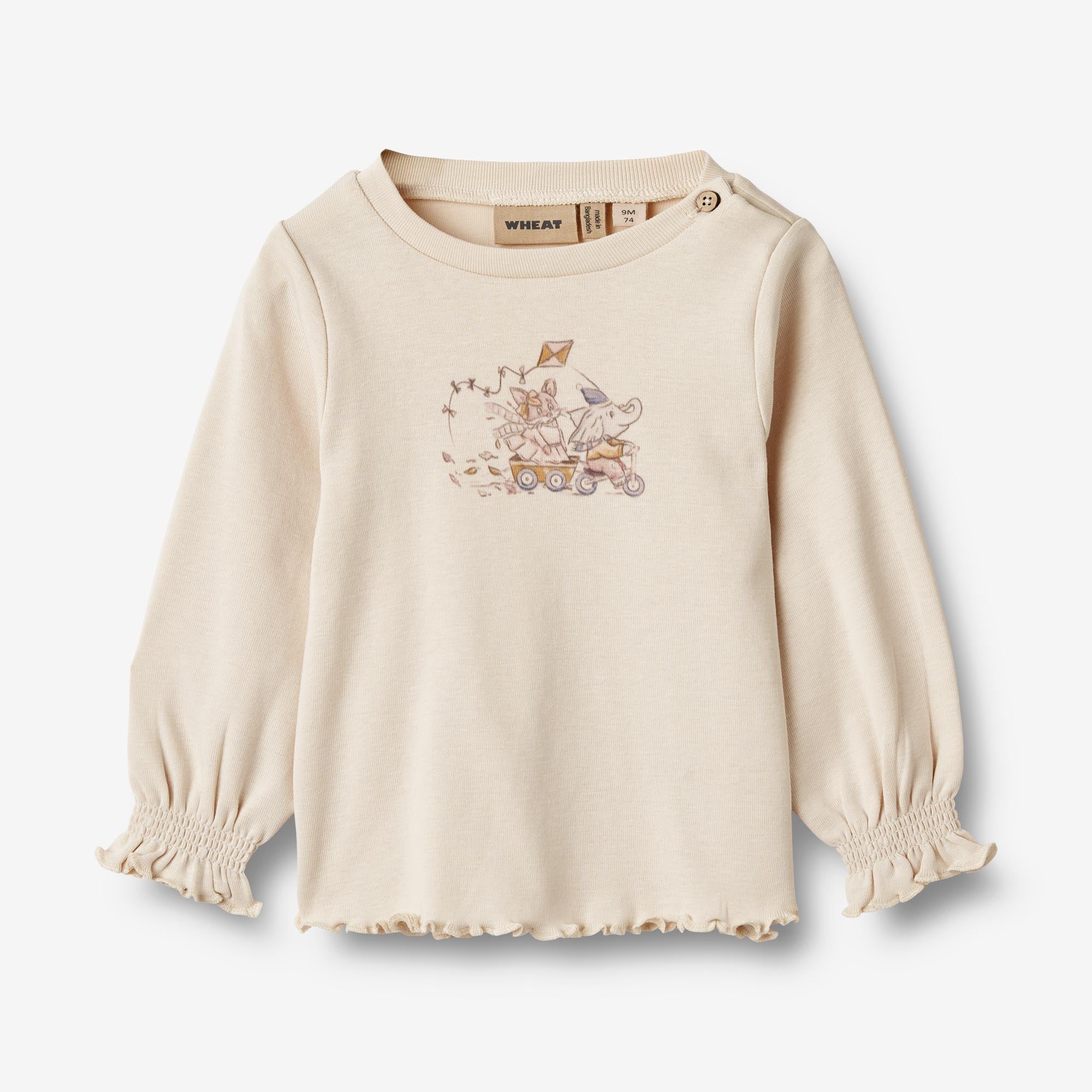 Wheat Main T-Shirt Nona Jersey Tops and T-Shirts 3129 eggshell 