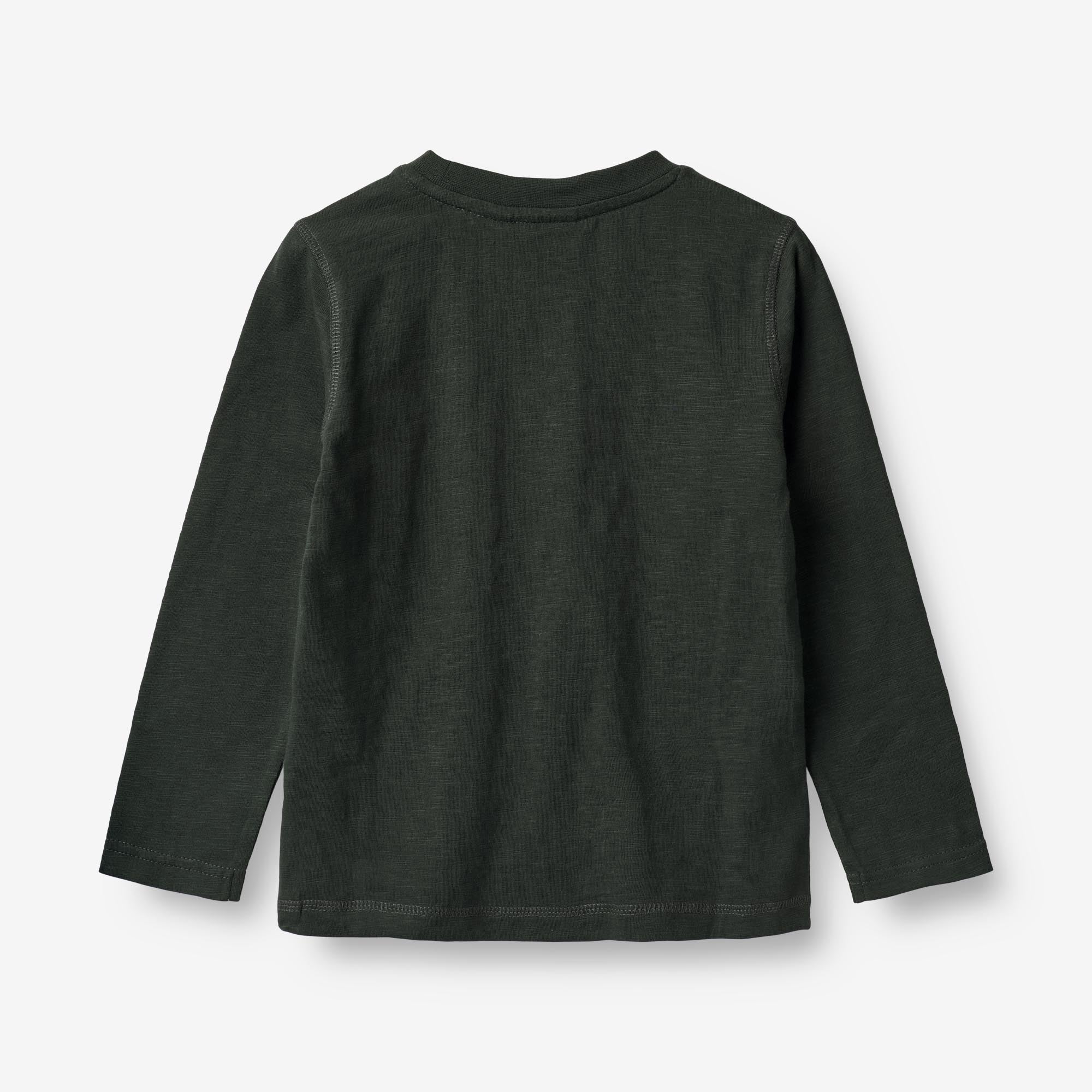 Langærmet T-shirt Solsystem - black coal