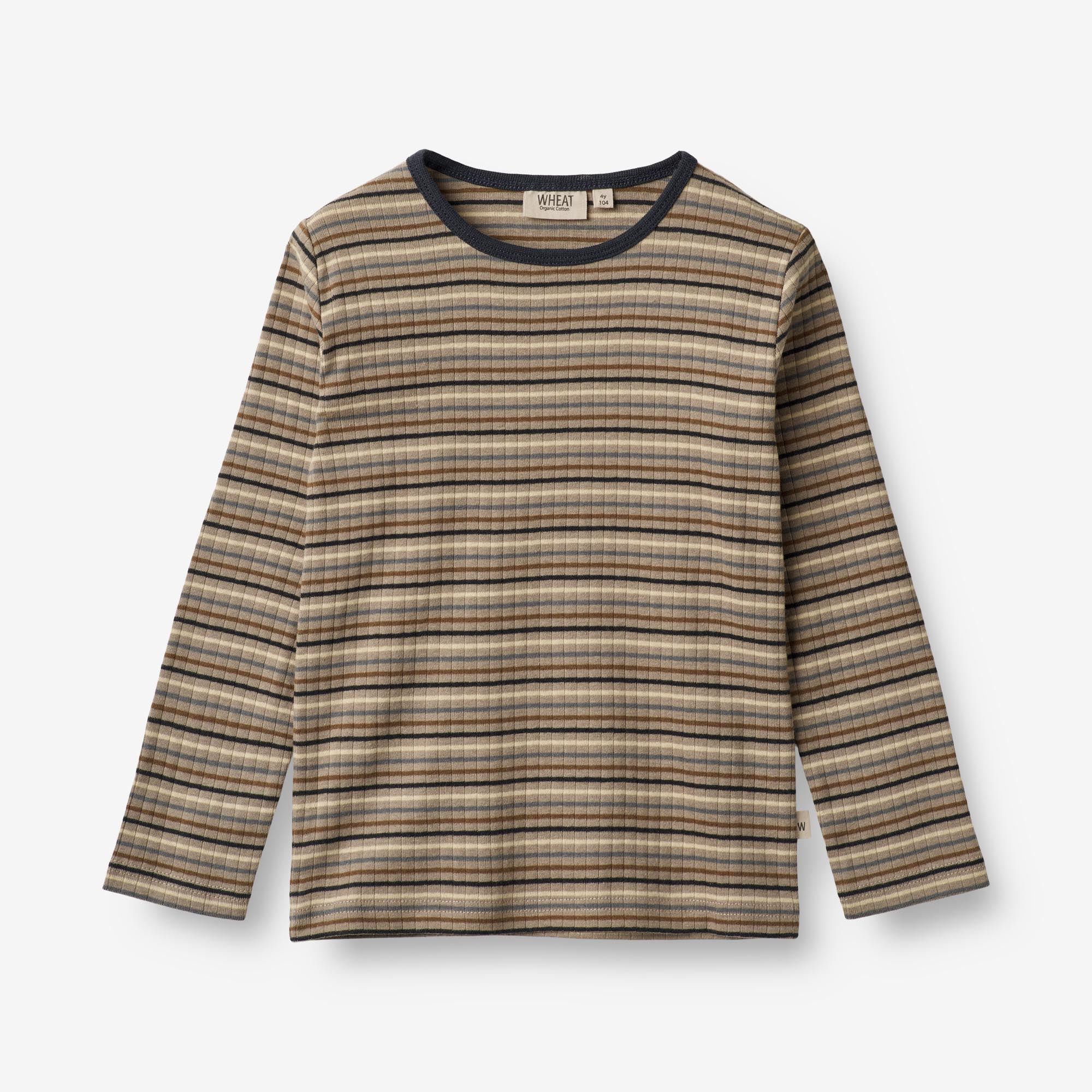 Wheat Main  Langærmet T-shirt Stig Jersey Tops and T-Shirts 0181 multi stripe