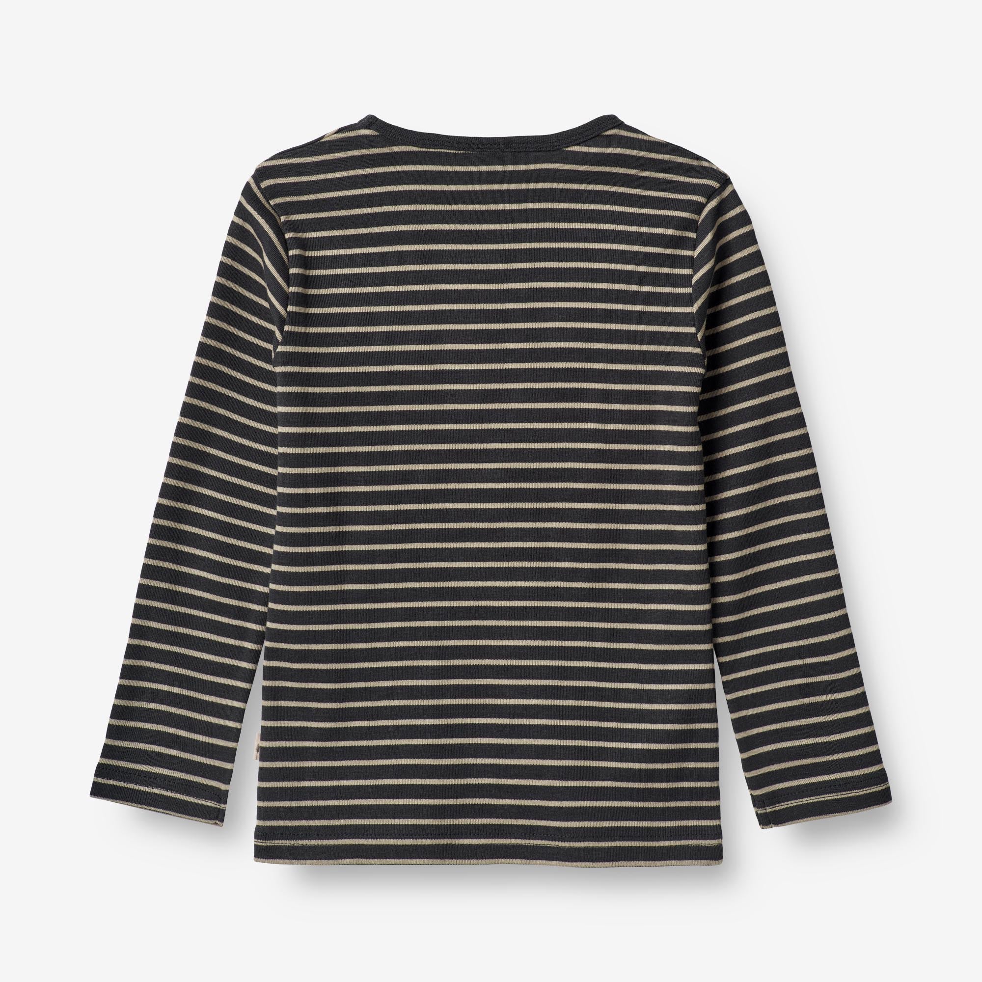 Langærmet T-shirt Stig - navy stripe