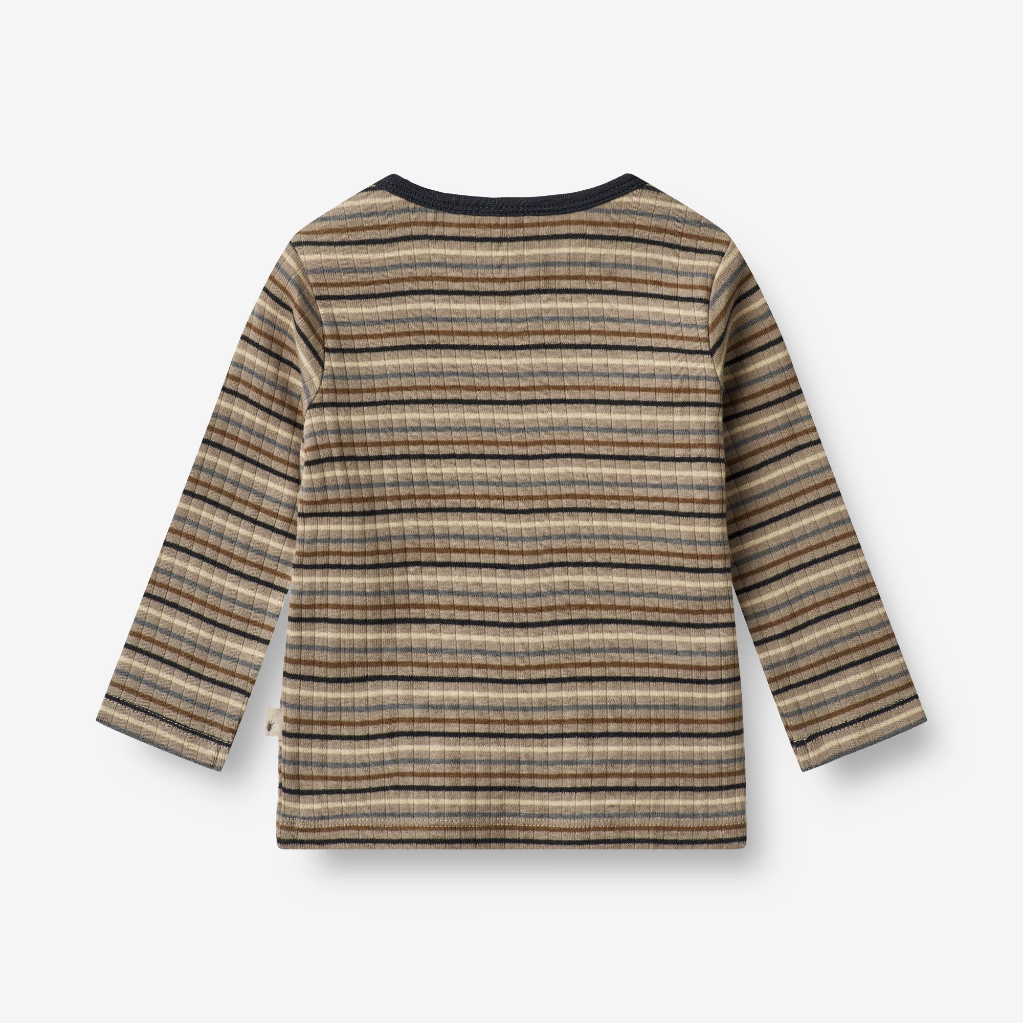 Langærmet T-shirt Stig | Baby - multi stripe