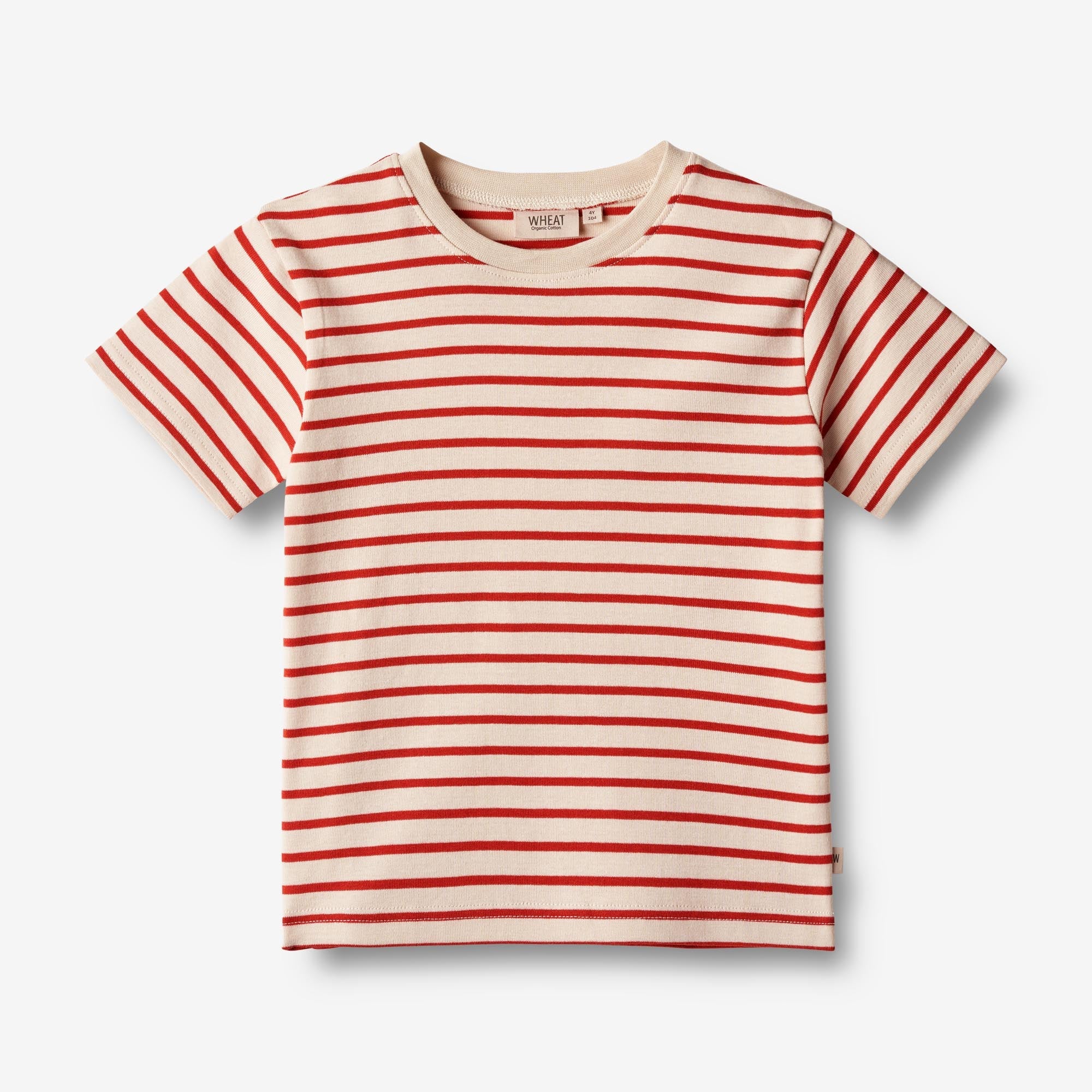 Wheat Main   T-shirt Fabian Jersey Tops and T-Shirts 2078 red stripe