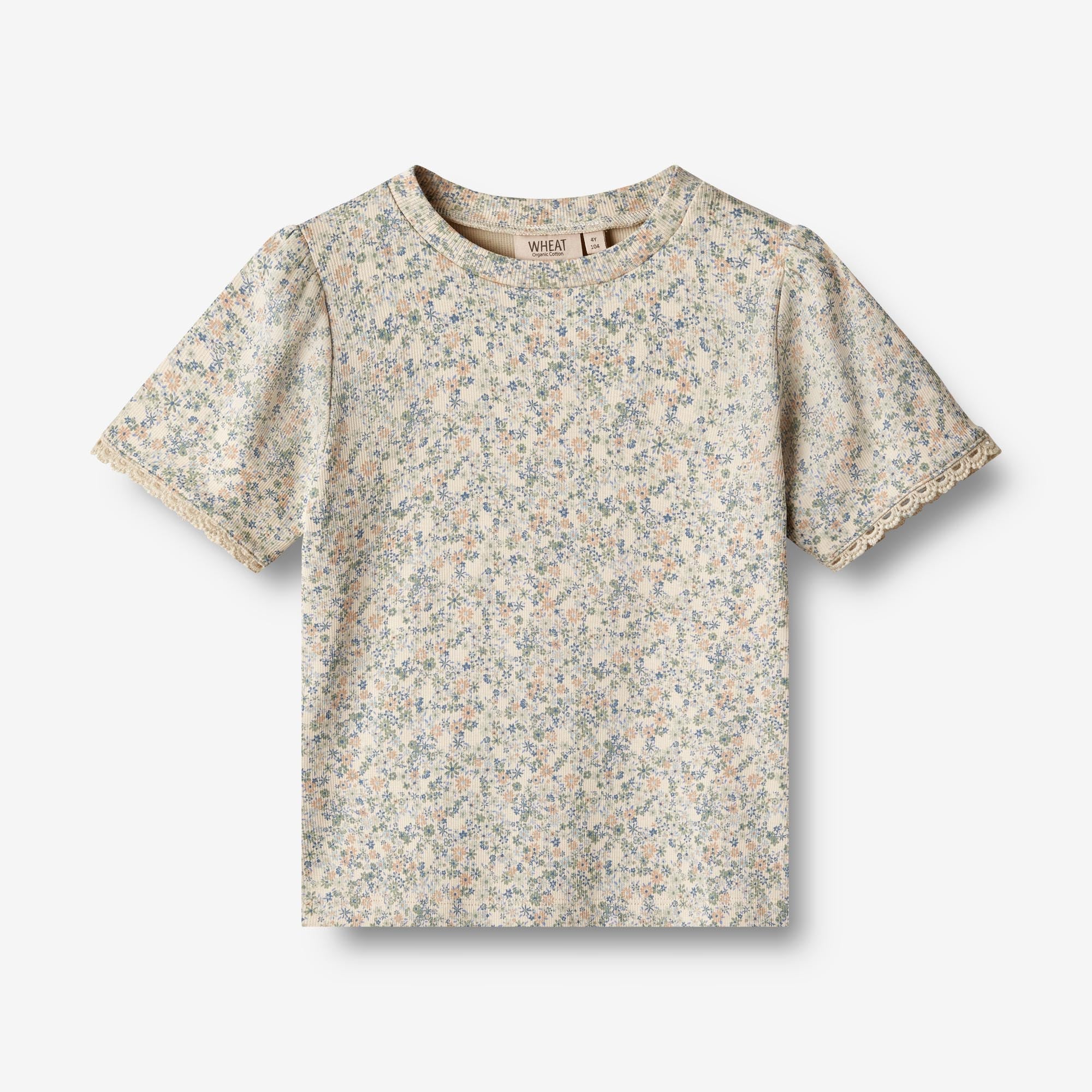 Wheat Main   T-shirt Iris Jersey Tops and T-Shirts 3337 sandshell mini flowers