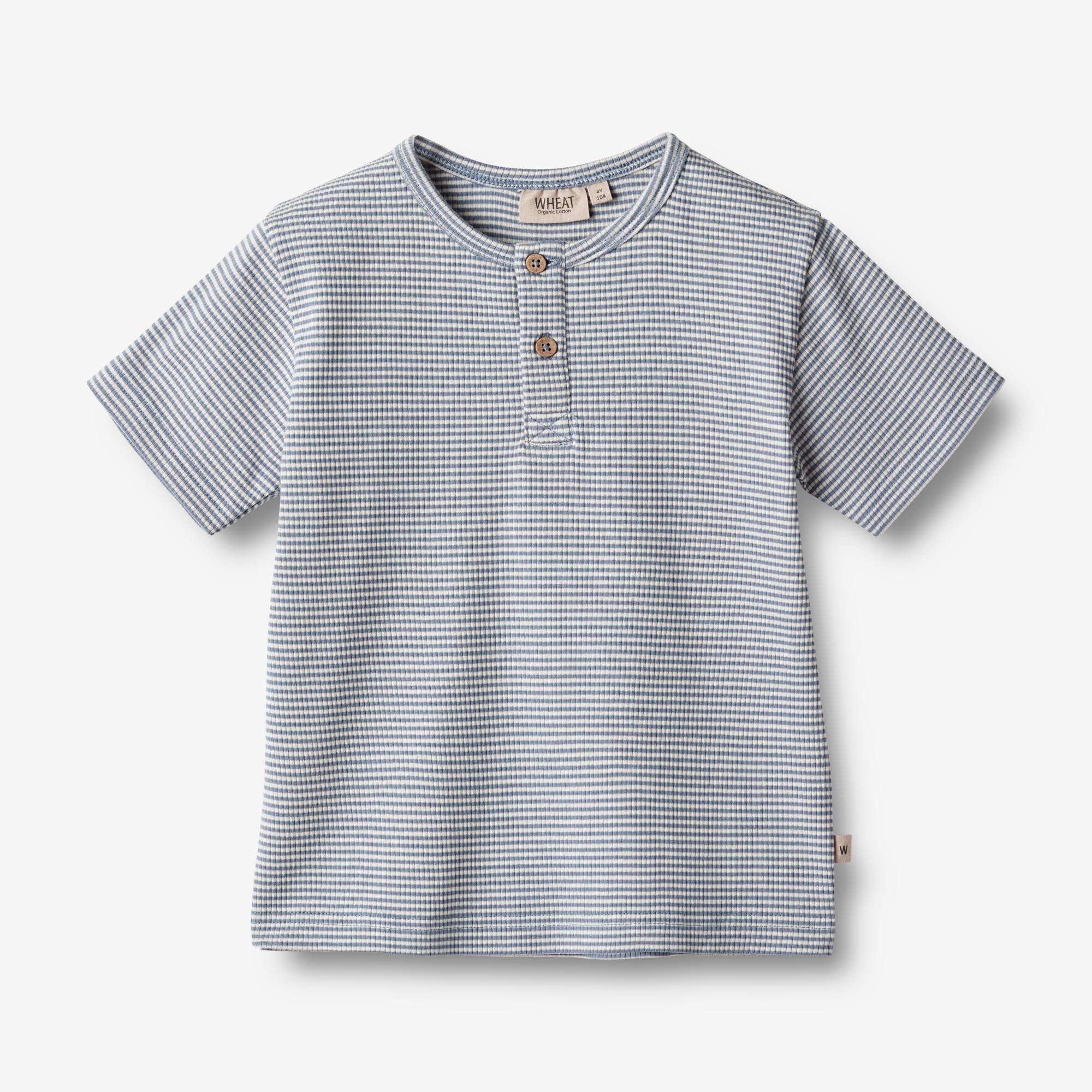 Wheat Main   T-shirt Lumi Jersey Tops and T-Shirts 1048 blue stripe