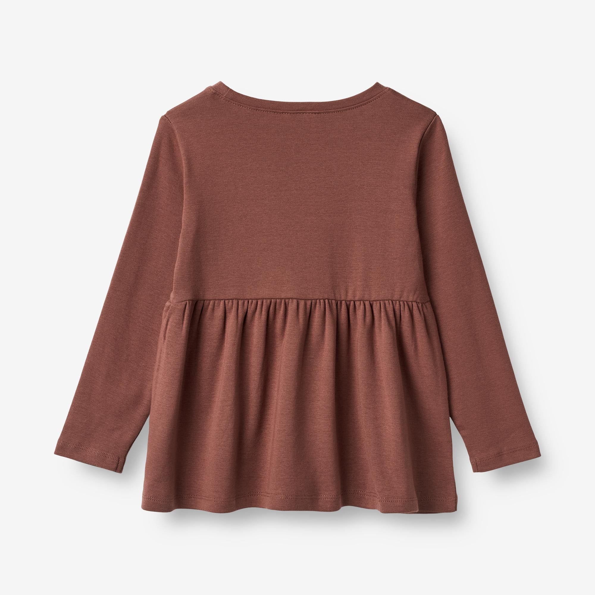Langærmet T-Shirt Marcia Broderi - plum rose